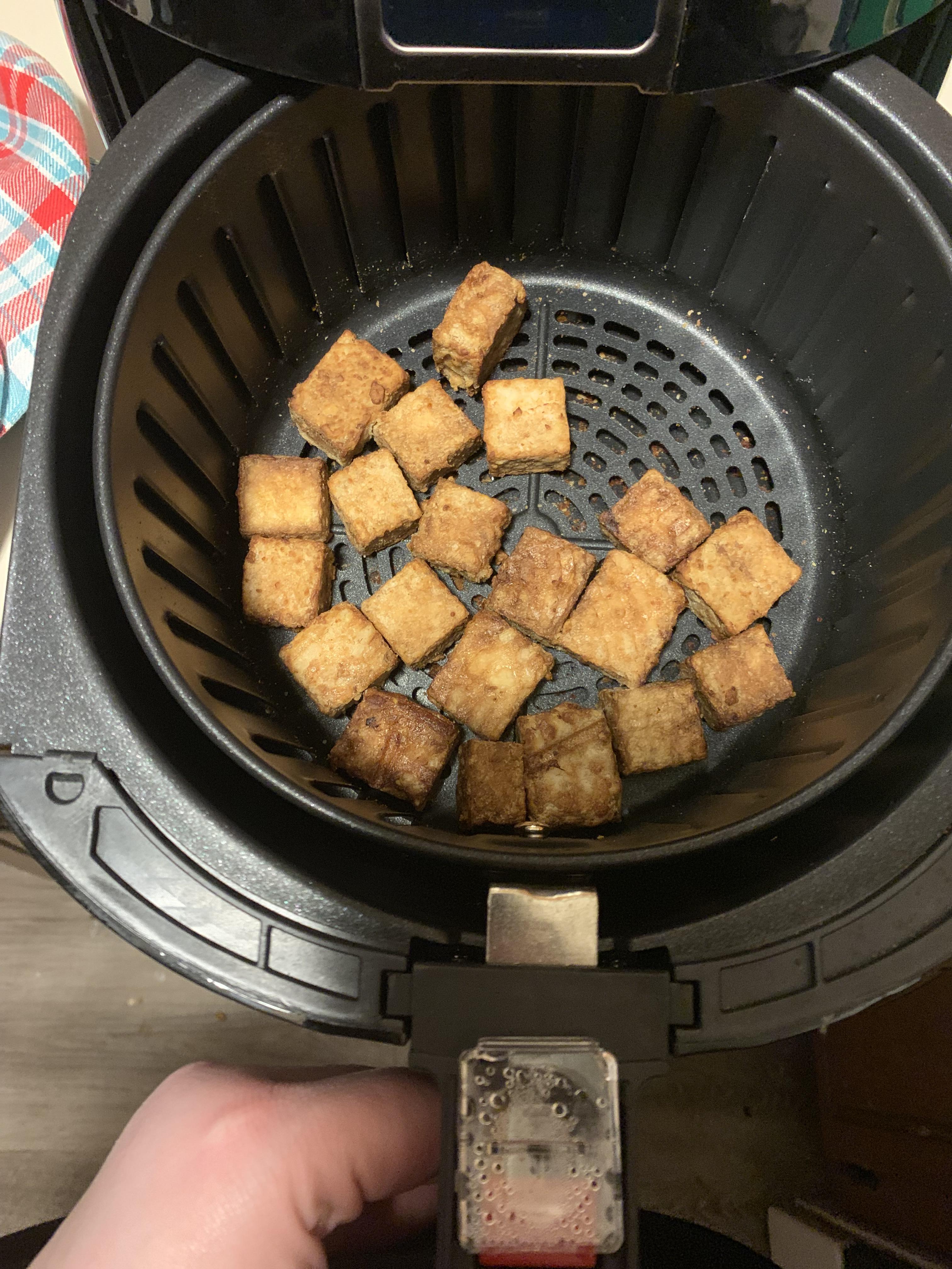 Airfryer tofu, life changing. airfryer