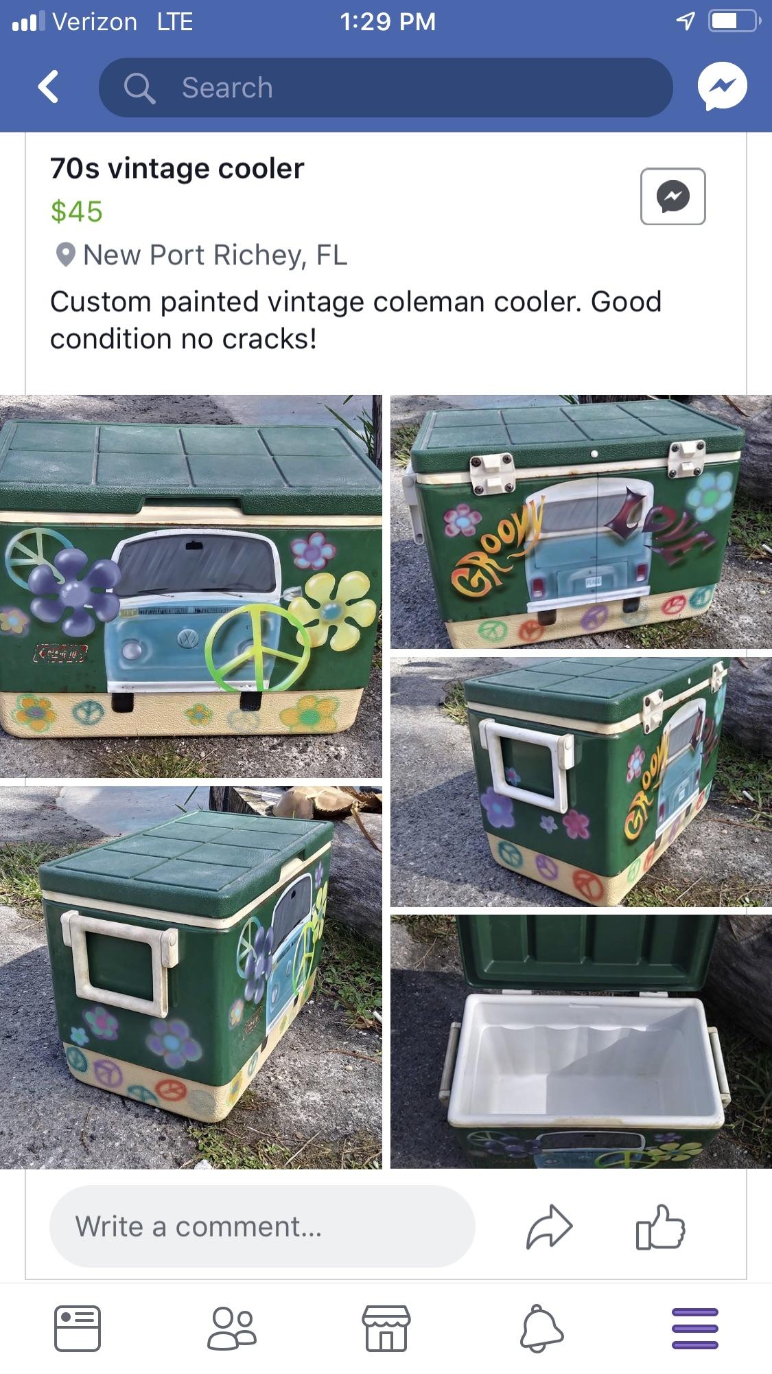Fb, but some paint on a cooler doesn’t increase its value. r