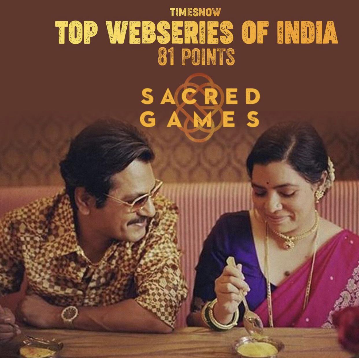 Sacred Games starring Nawazuddin Siddiqui and Rajshri Deshpande r