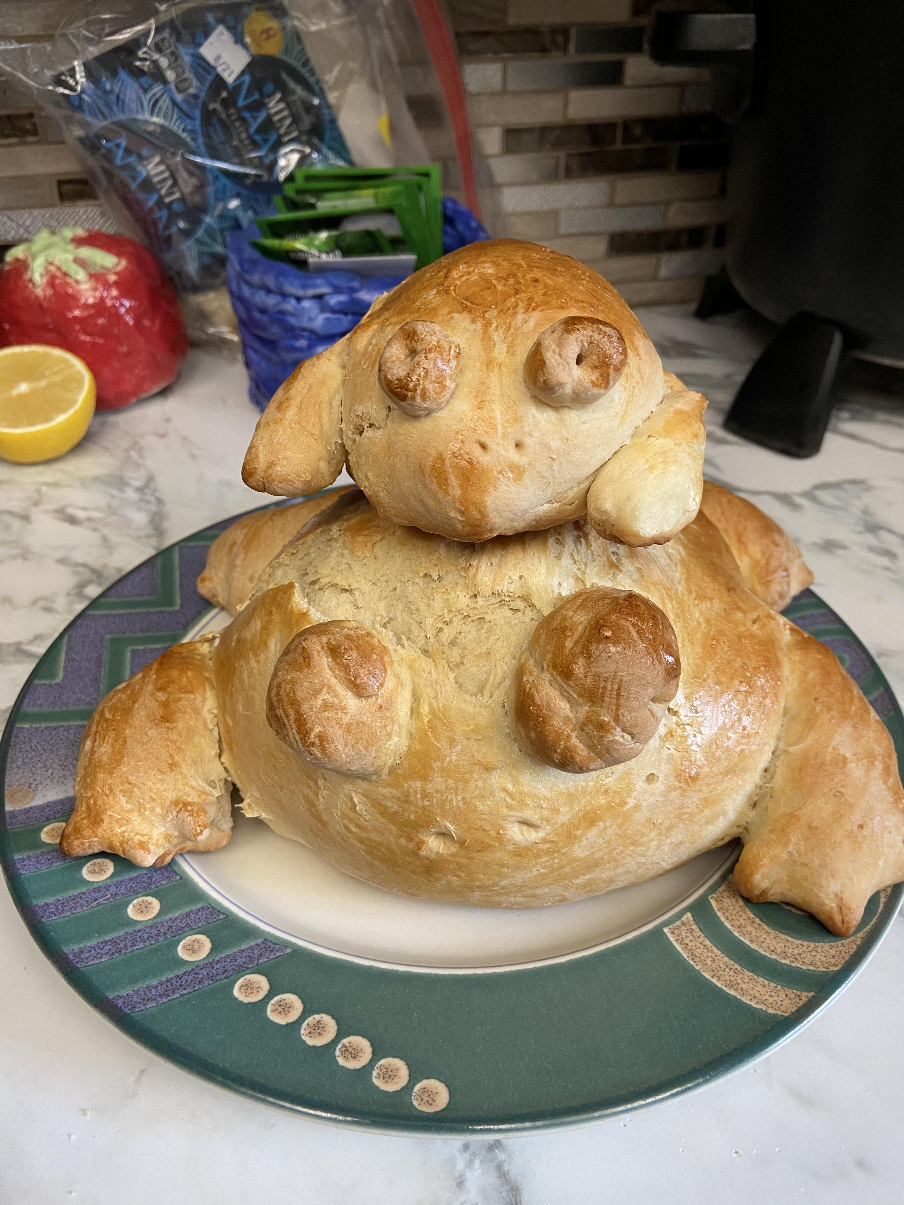 I made frog bread! r/frogs