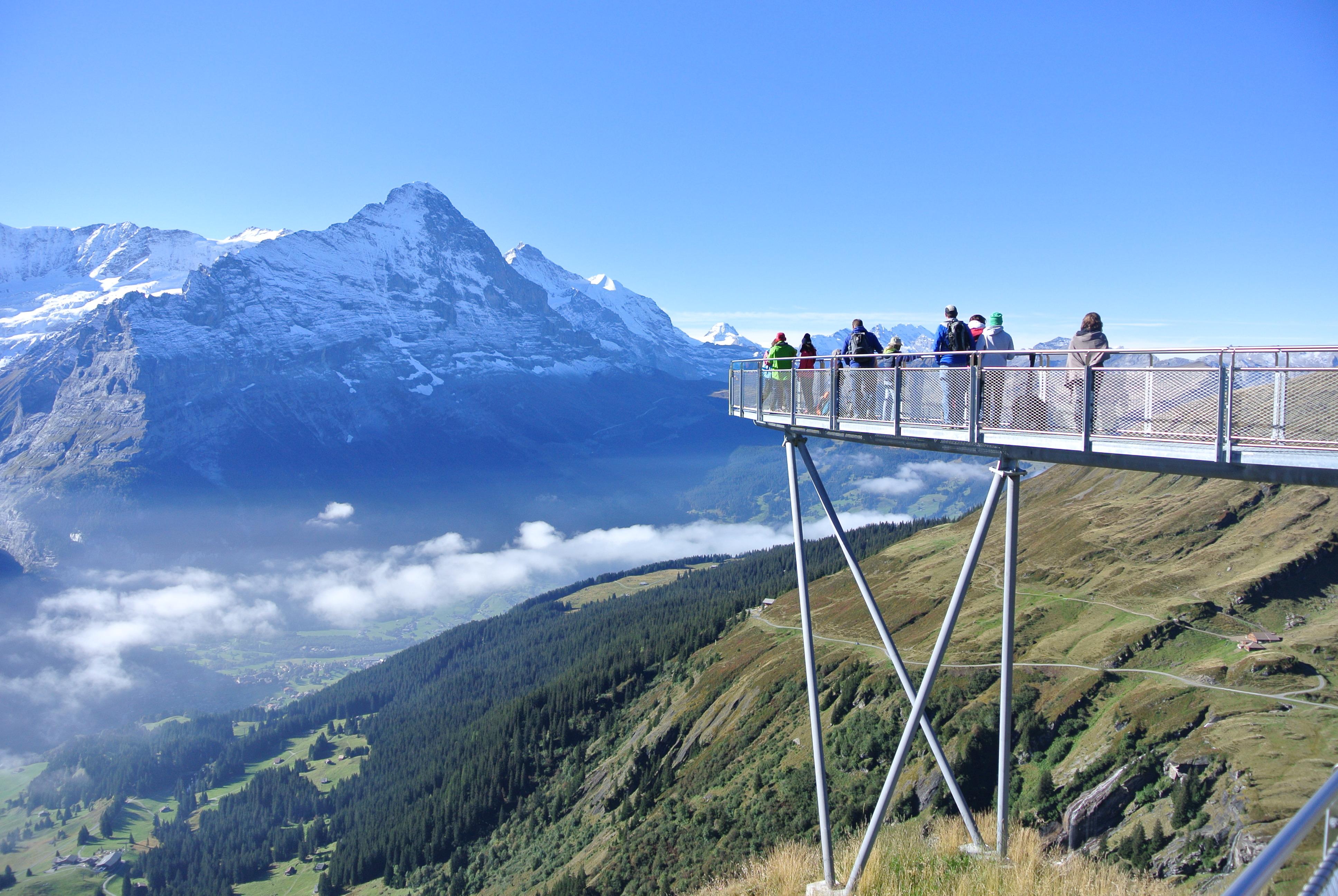 Lookout from Grindelwald First, Switzerland (also the most expensive