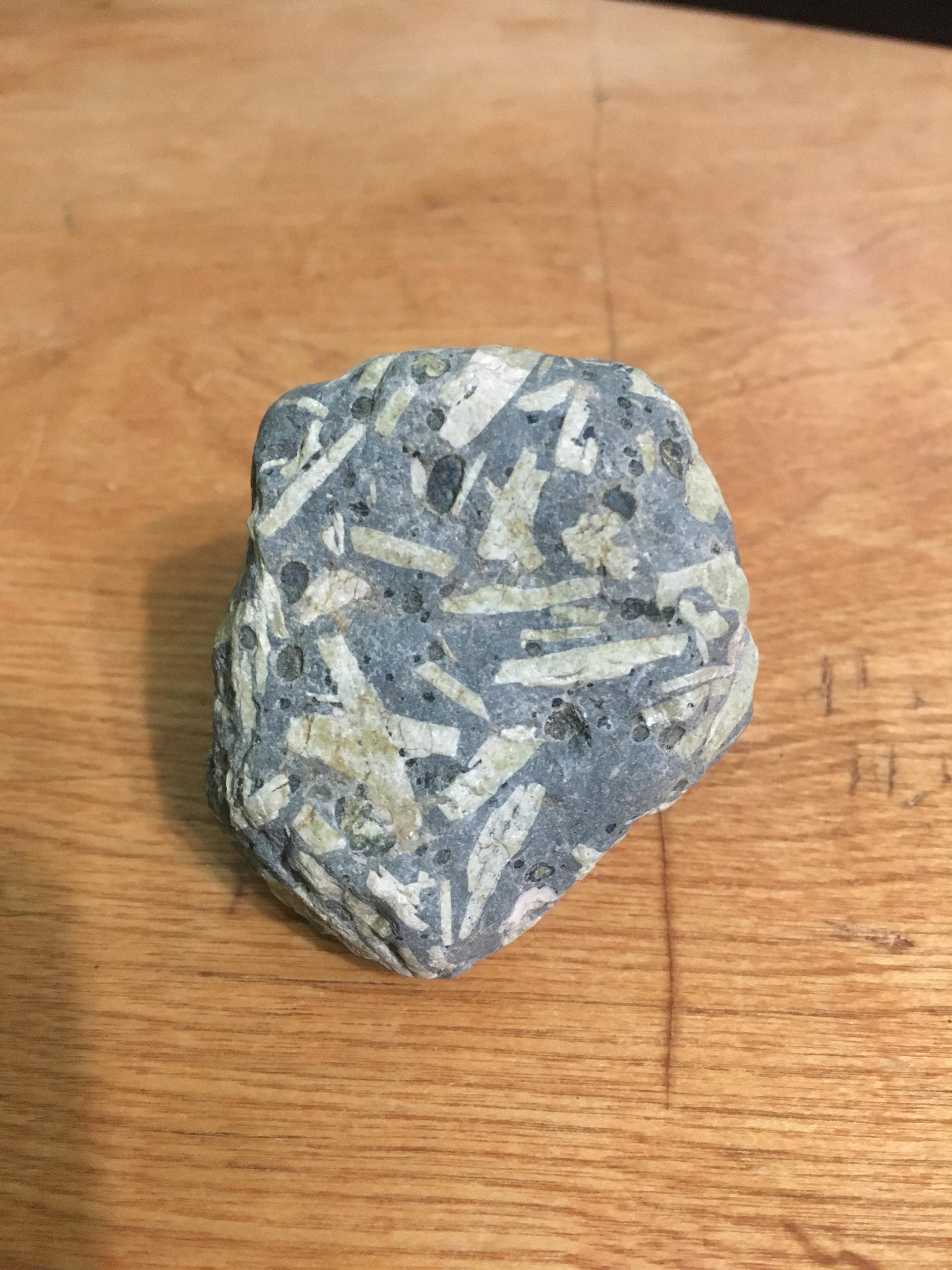 Interesting Rock With White Lines r/whatsthisrock
