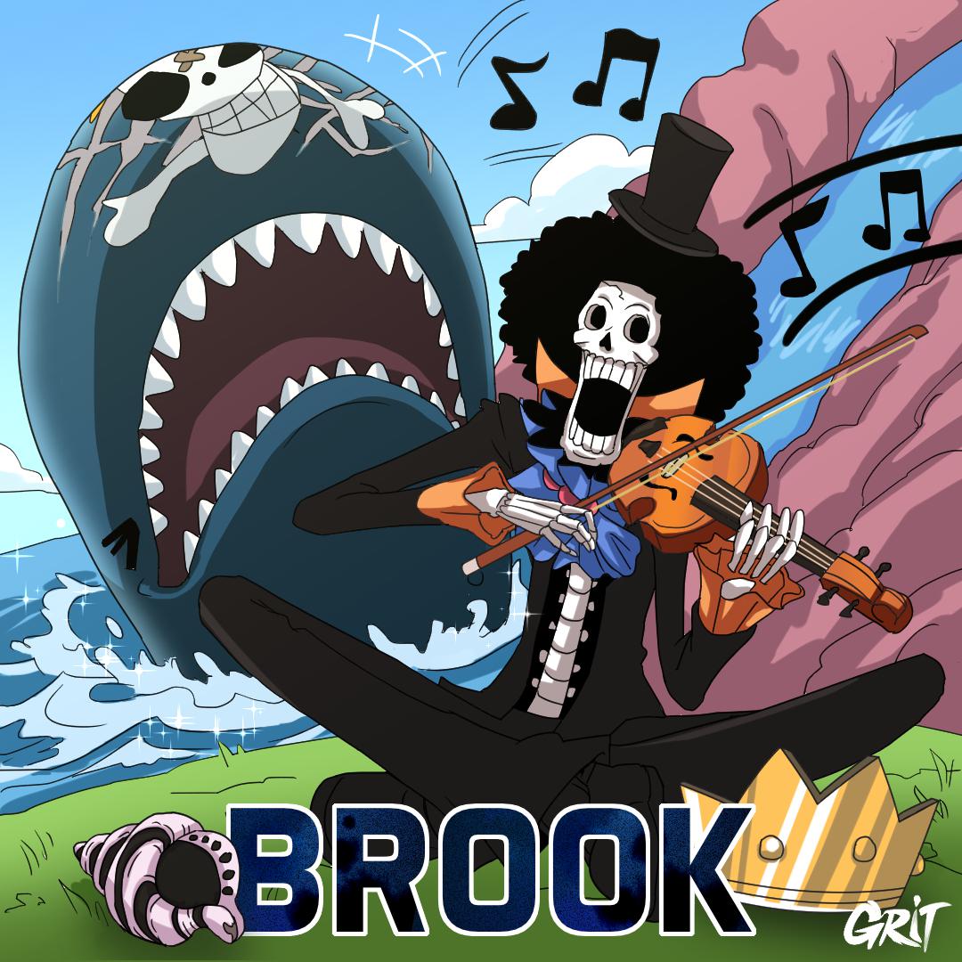 One Piece Brook And Laboon