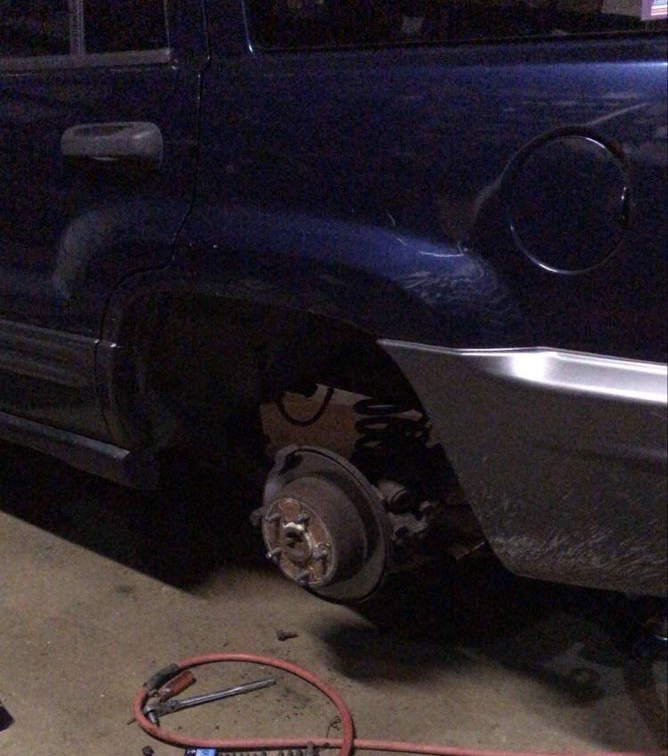 Wheel off Wednesday? A long overdue rear brake job for my WJ