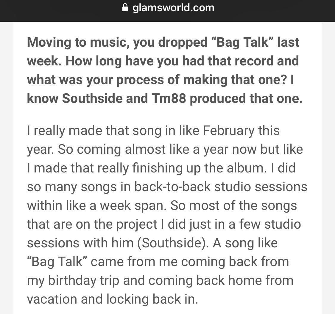 Info about Bag Talk and Polo’s Album. r/PoloG