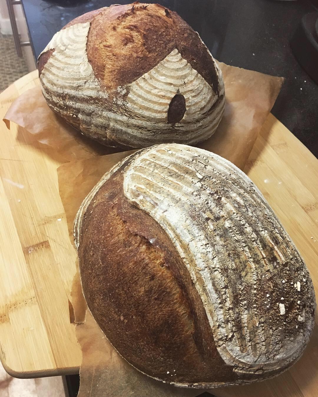 I saw a “mead bread” post here and decided to try my own! Used the lees