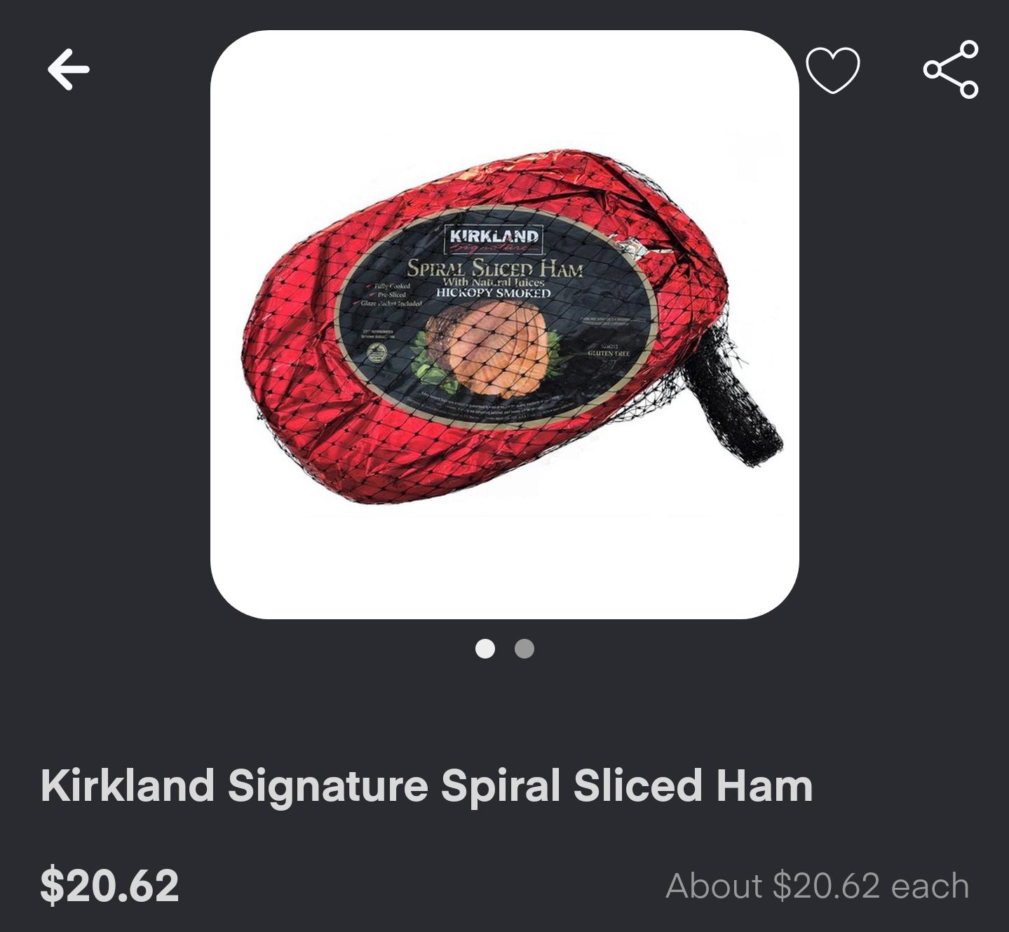 Spiral Cut Ham Costco
