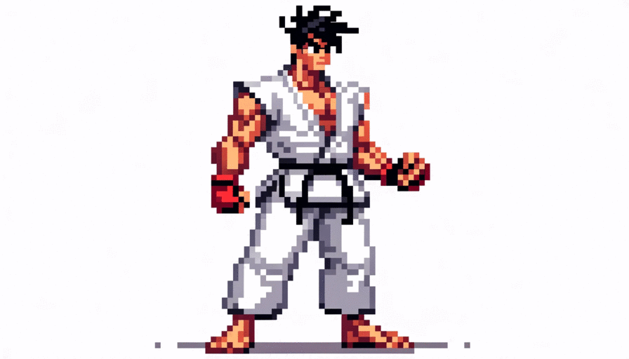 Here's my best trying making a gif with a consistent character, purely