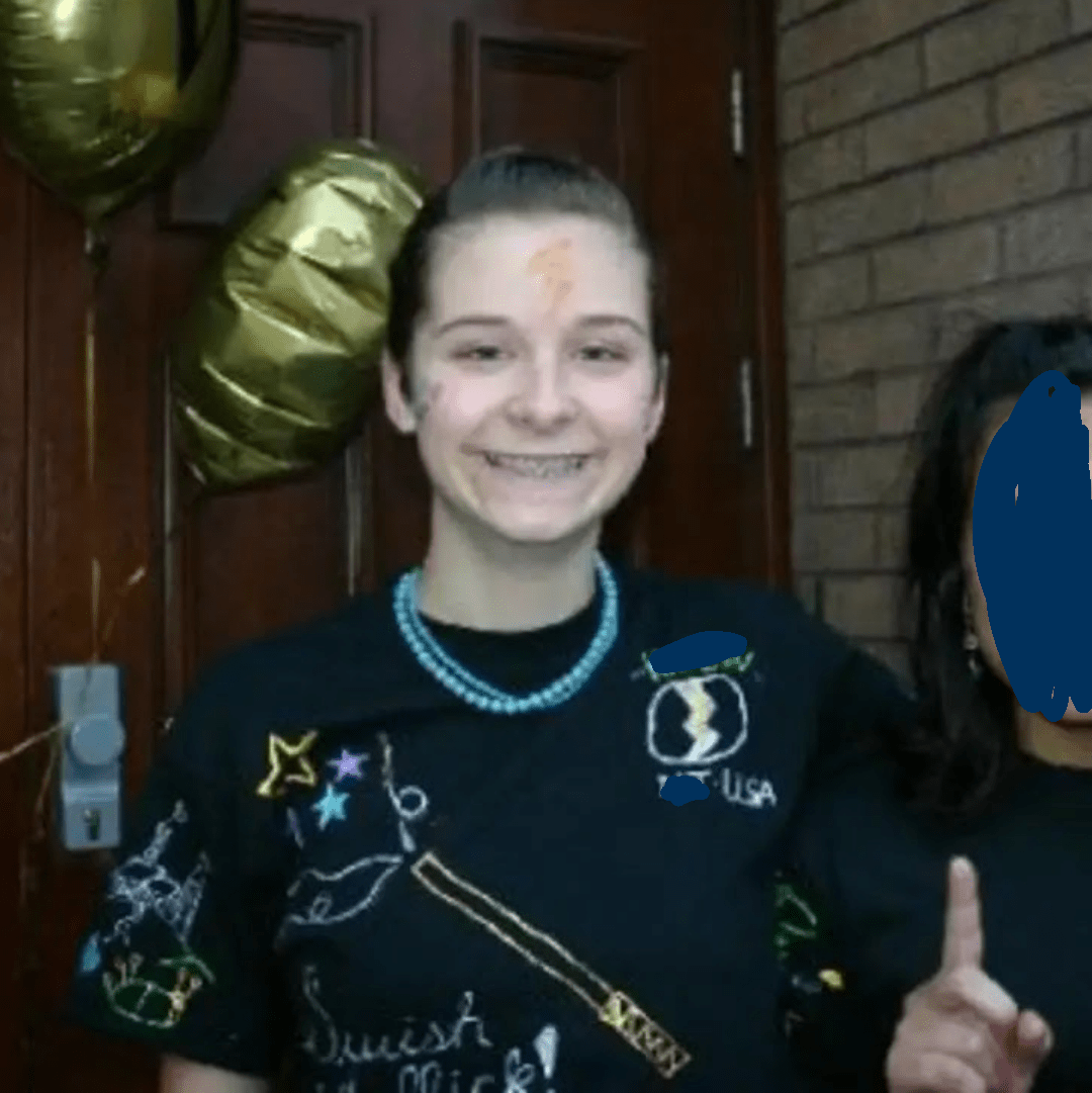 The ole shavingmyunibrowwithmydadsrazor and homemadepuffypaint