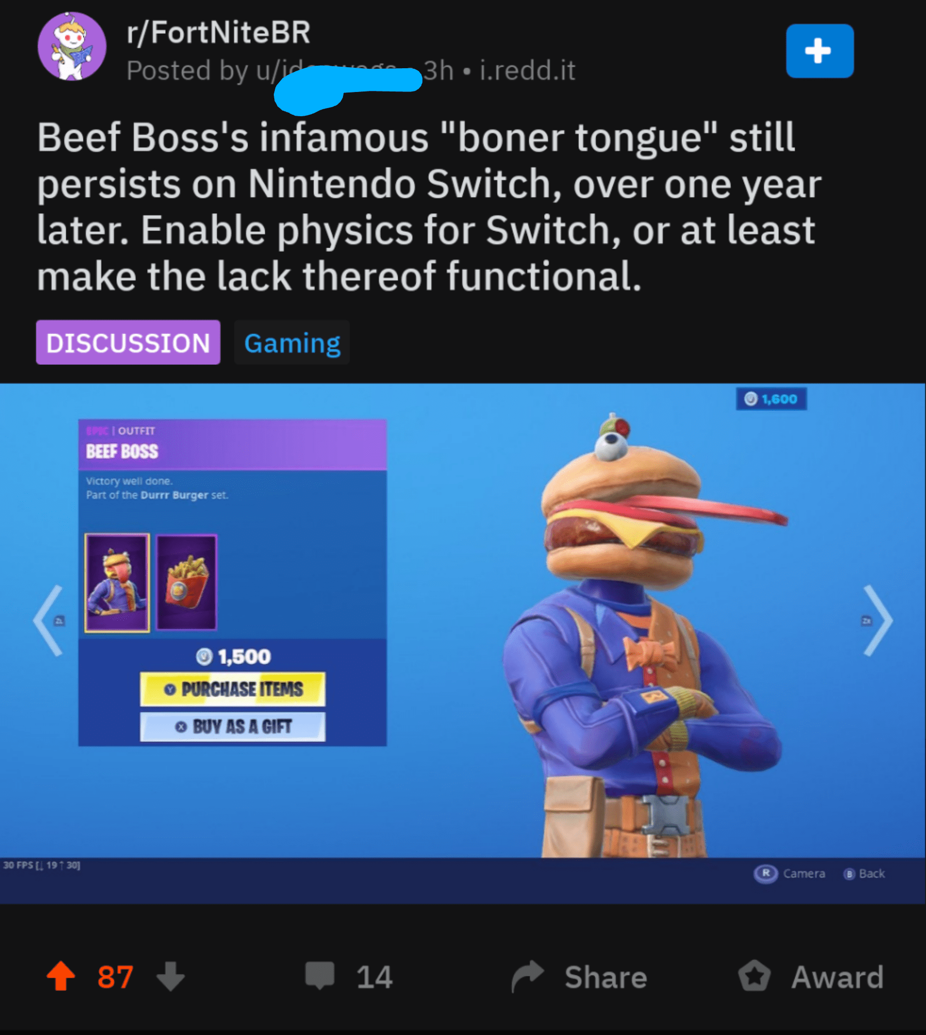 "beef boss's infamous boner tongue" r/BrandNewSentence