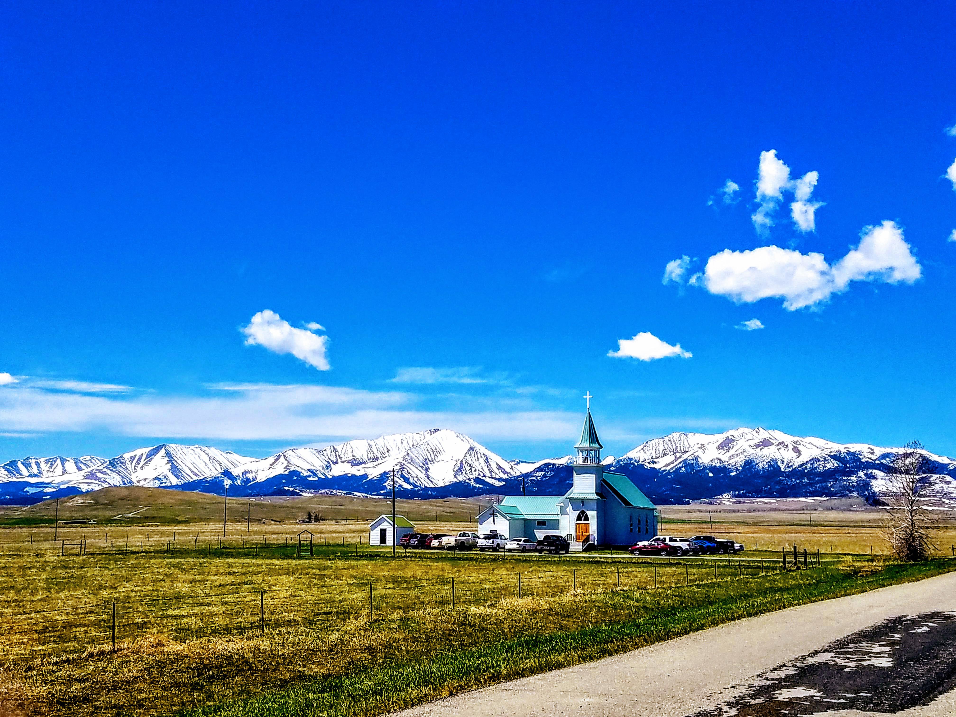 Lutheran Church in Melville, MT when I went back home to Big Timber