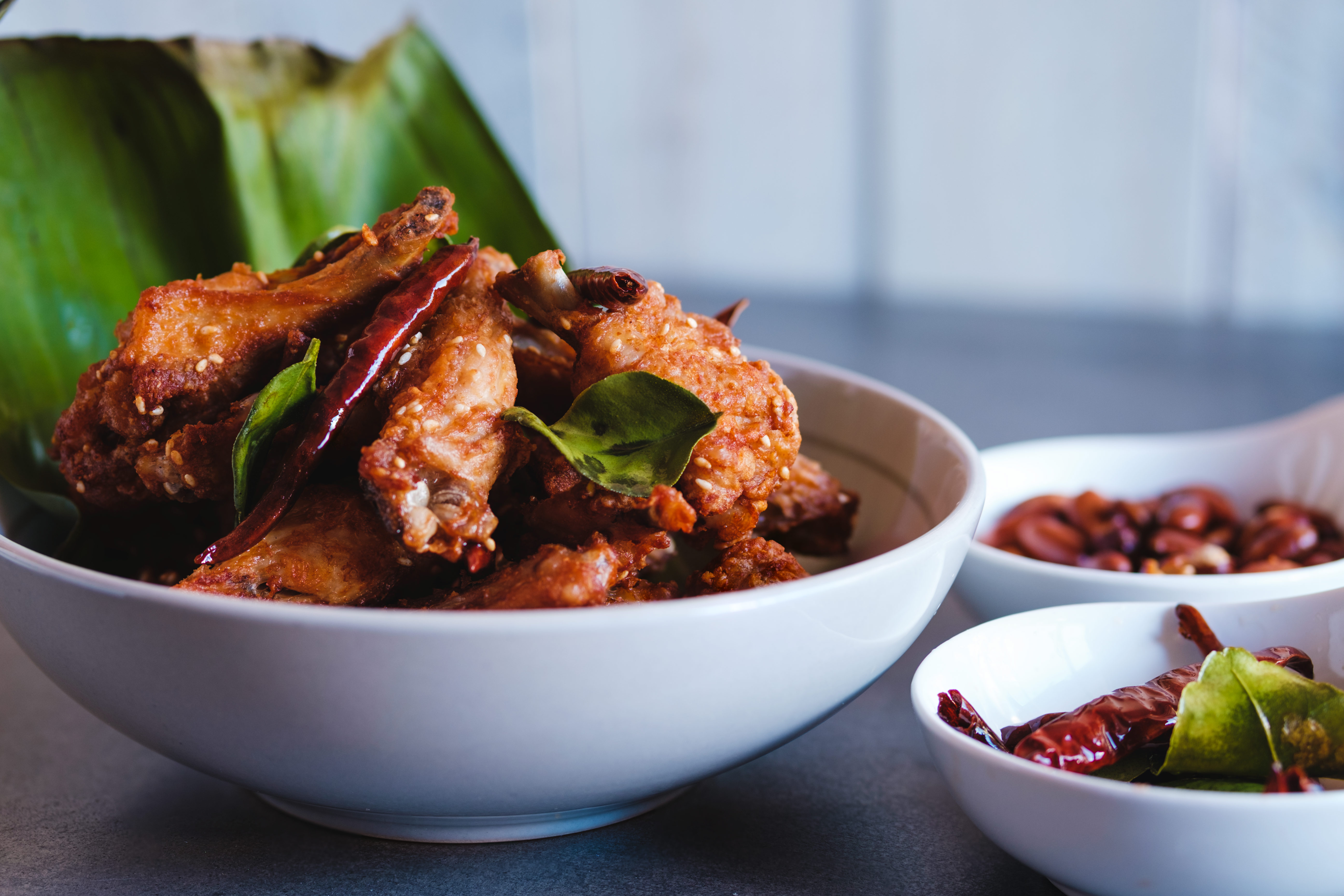 [Homemade] Fish Sauce Herbal Chicken Wings Thai Style r/food