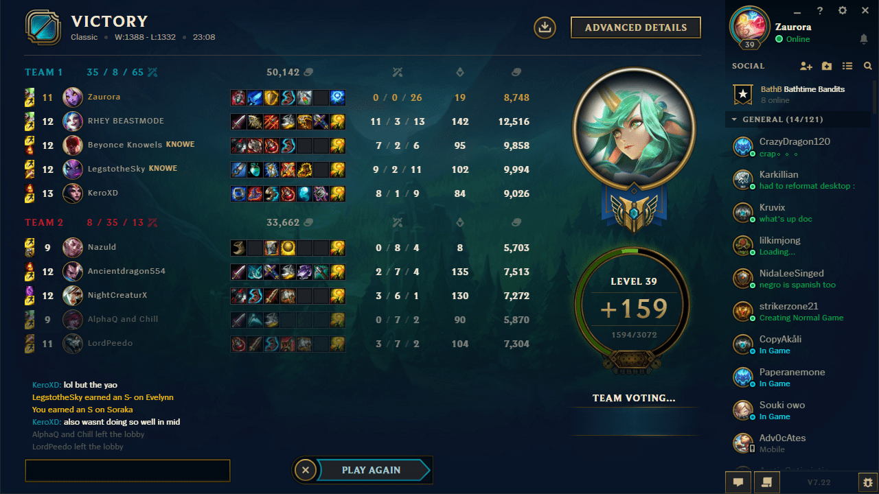 Perfect Game SorakaMains