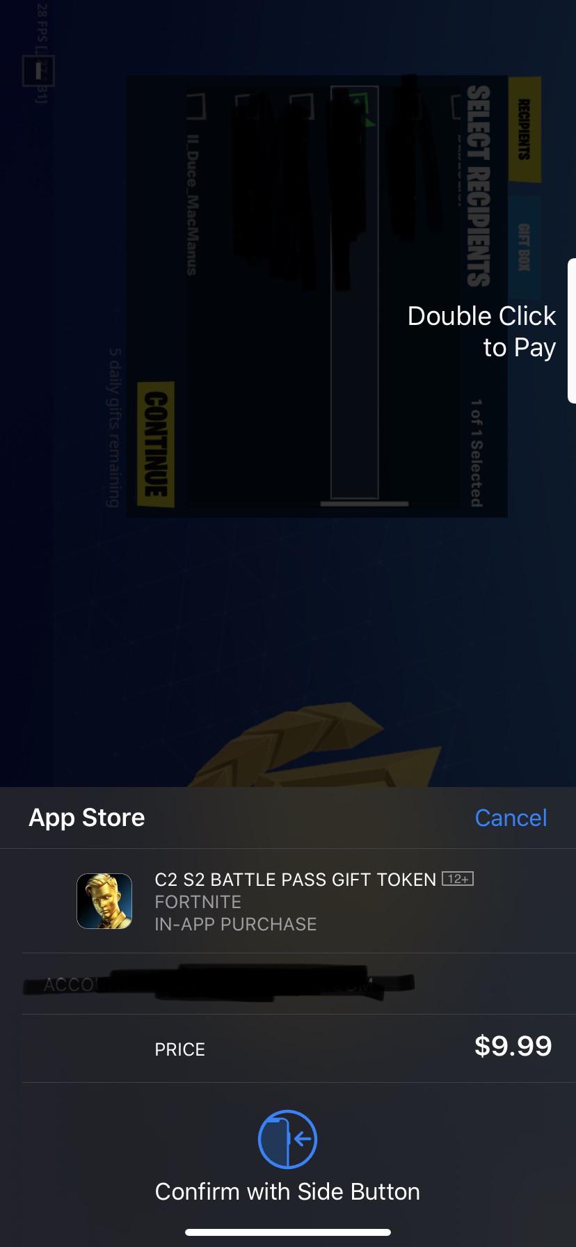 You can’t gift a battle pass in fortnite with the Vbucks you already have. You need to pay 10.00