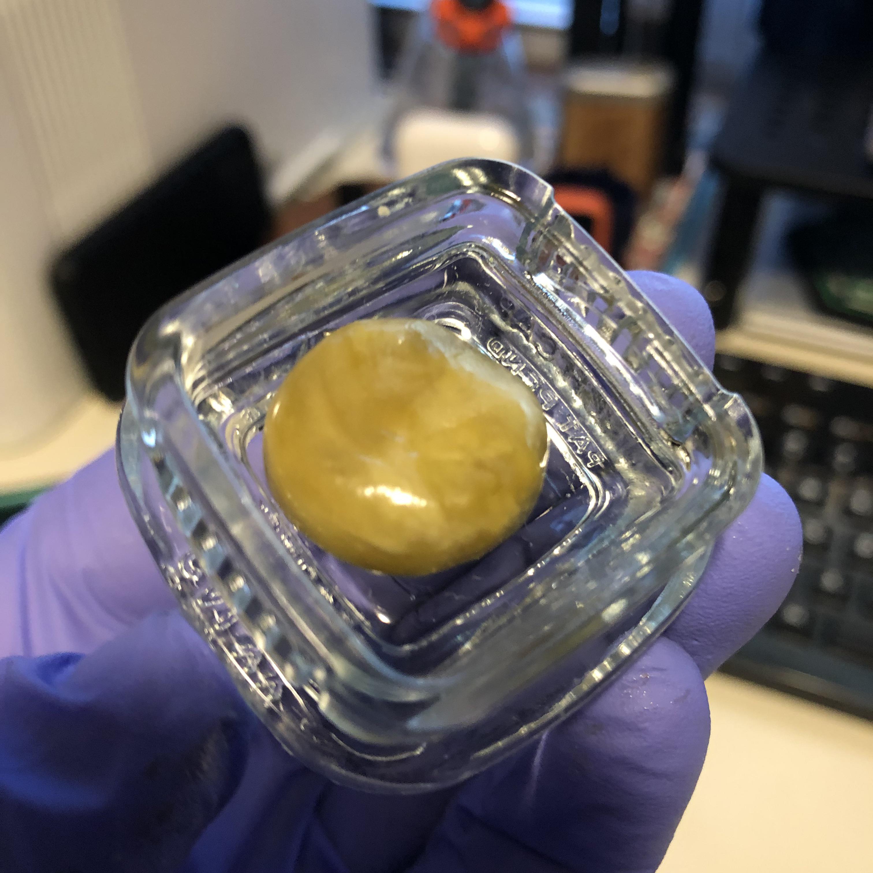 Creme de la Cosmos dry sift Rosin fresh off the press. r/Rosin2