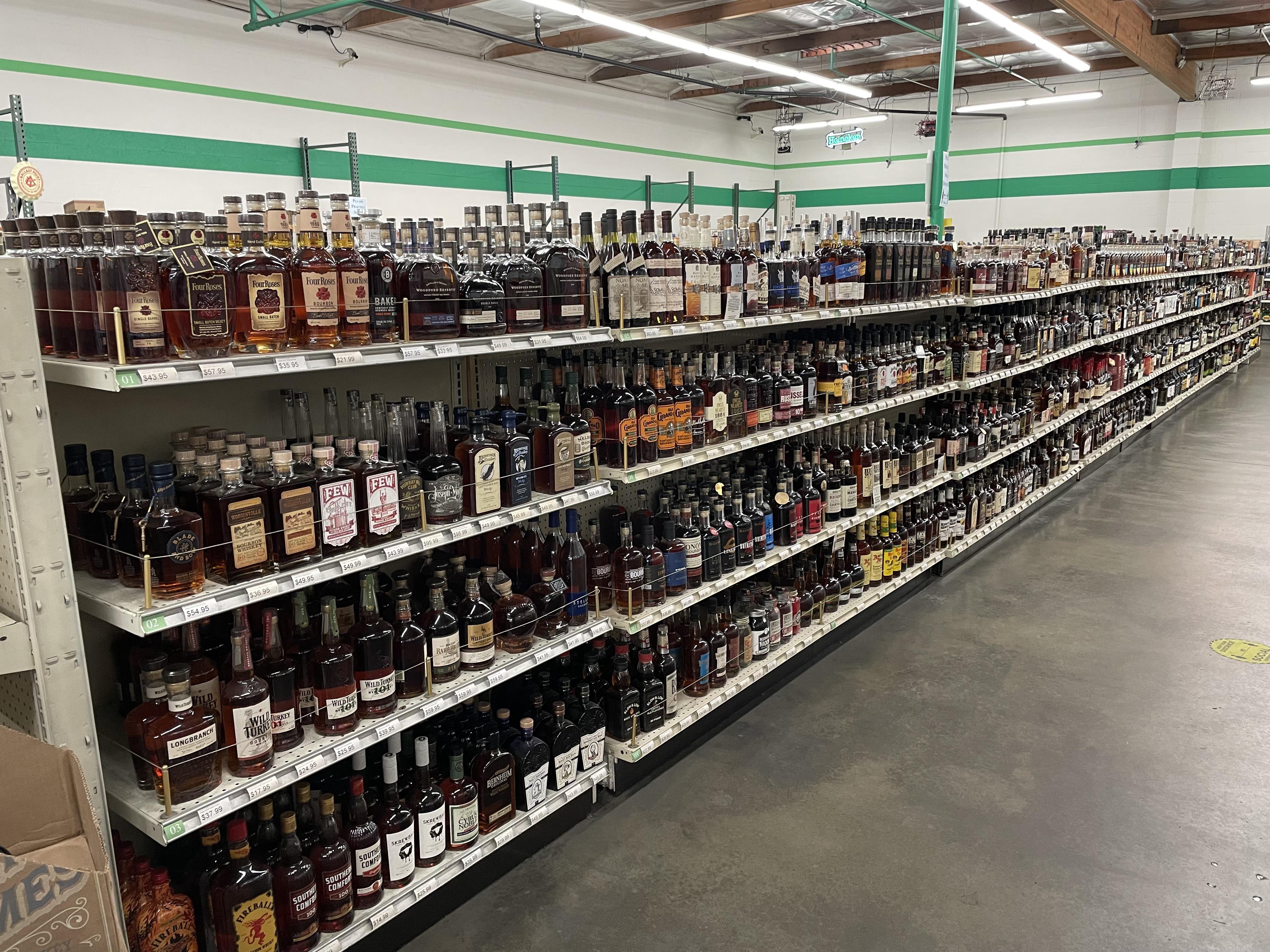Unreal selection at Beverage Warehouse, LA. r/whiskey