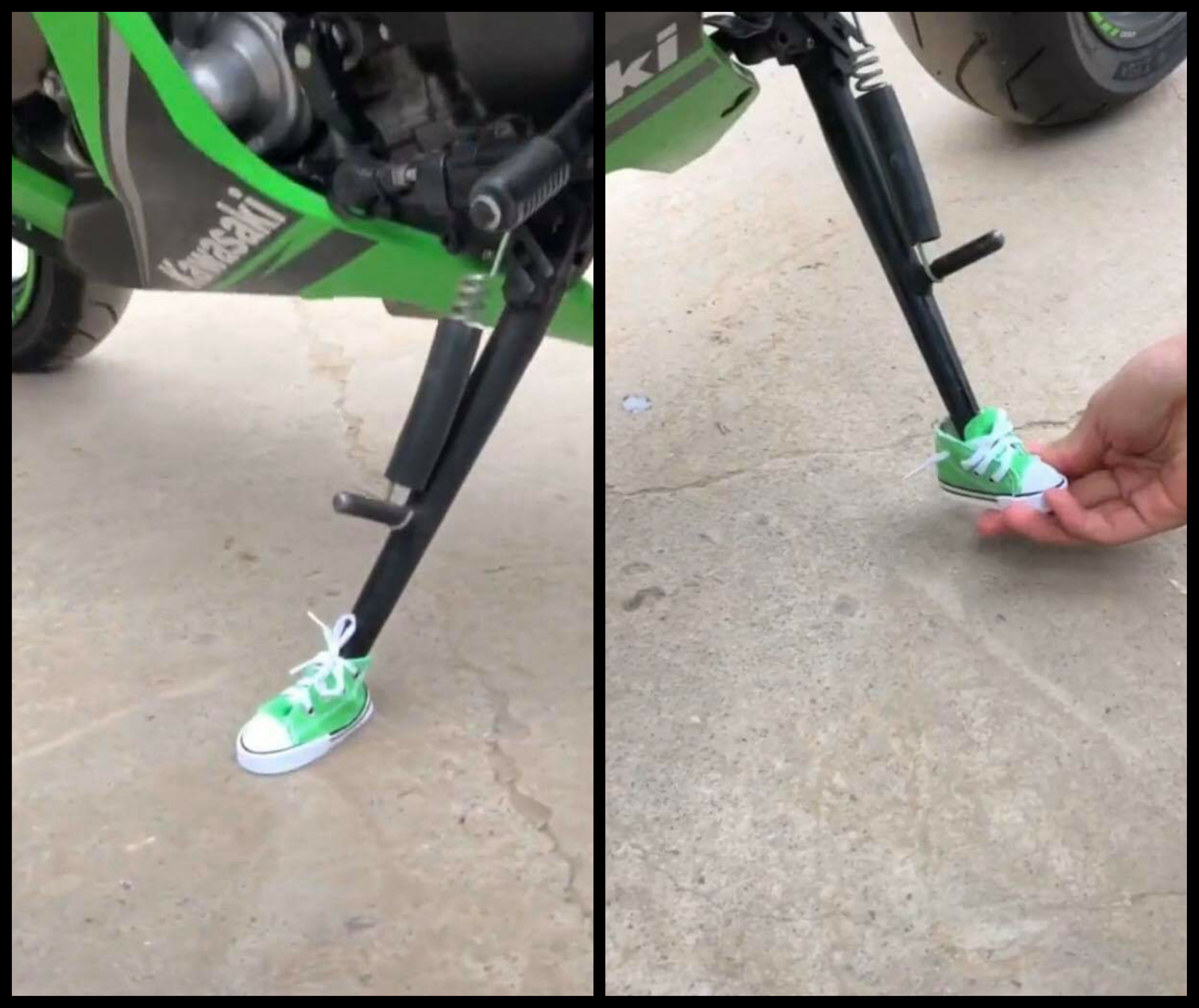 Converse for kickstand. Genius Idea!!! r/Converse