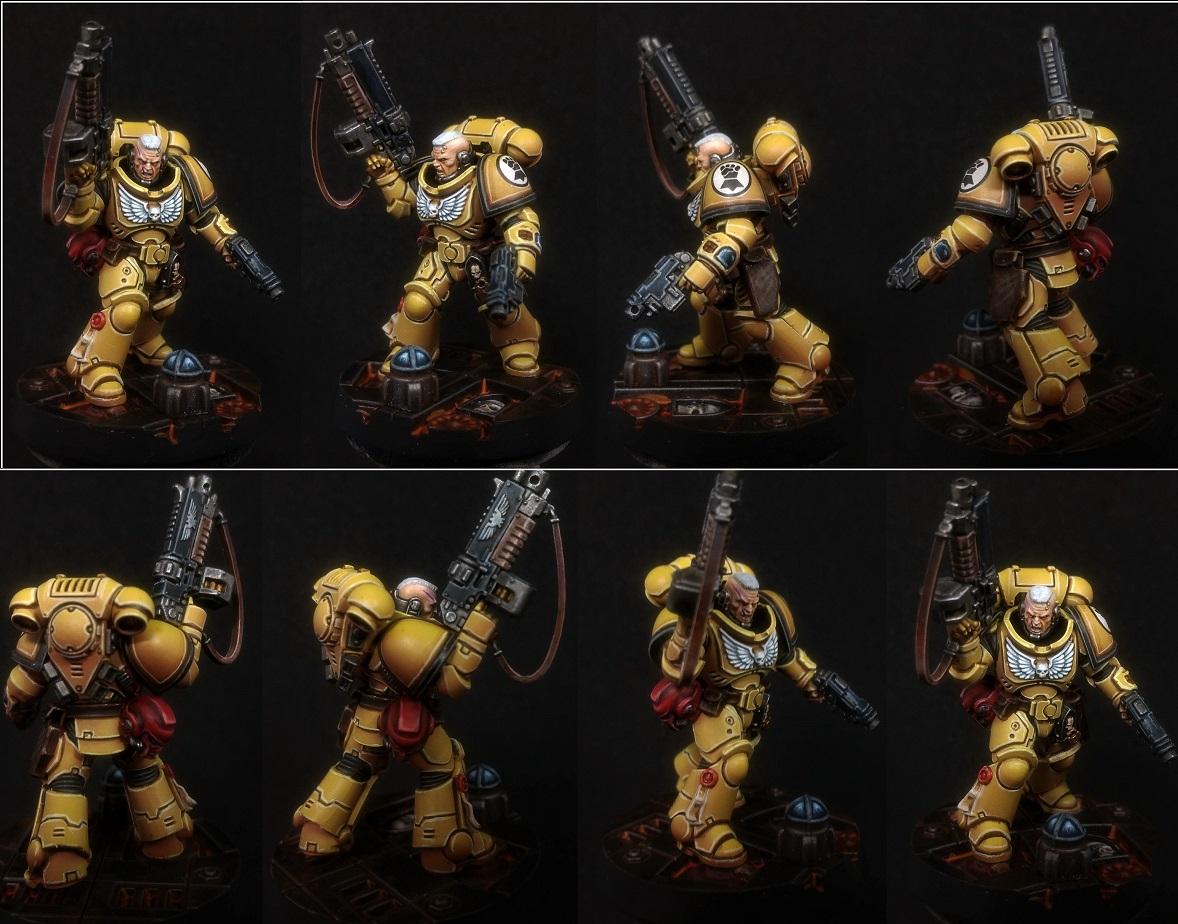Imperial Fist primaris lieutenand Dark imperium is painted, time to