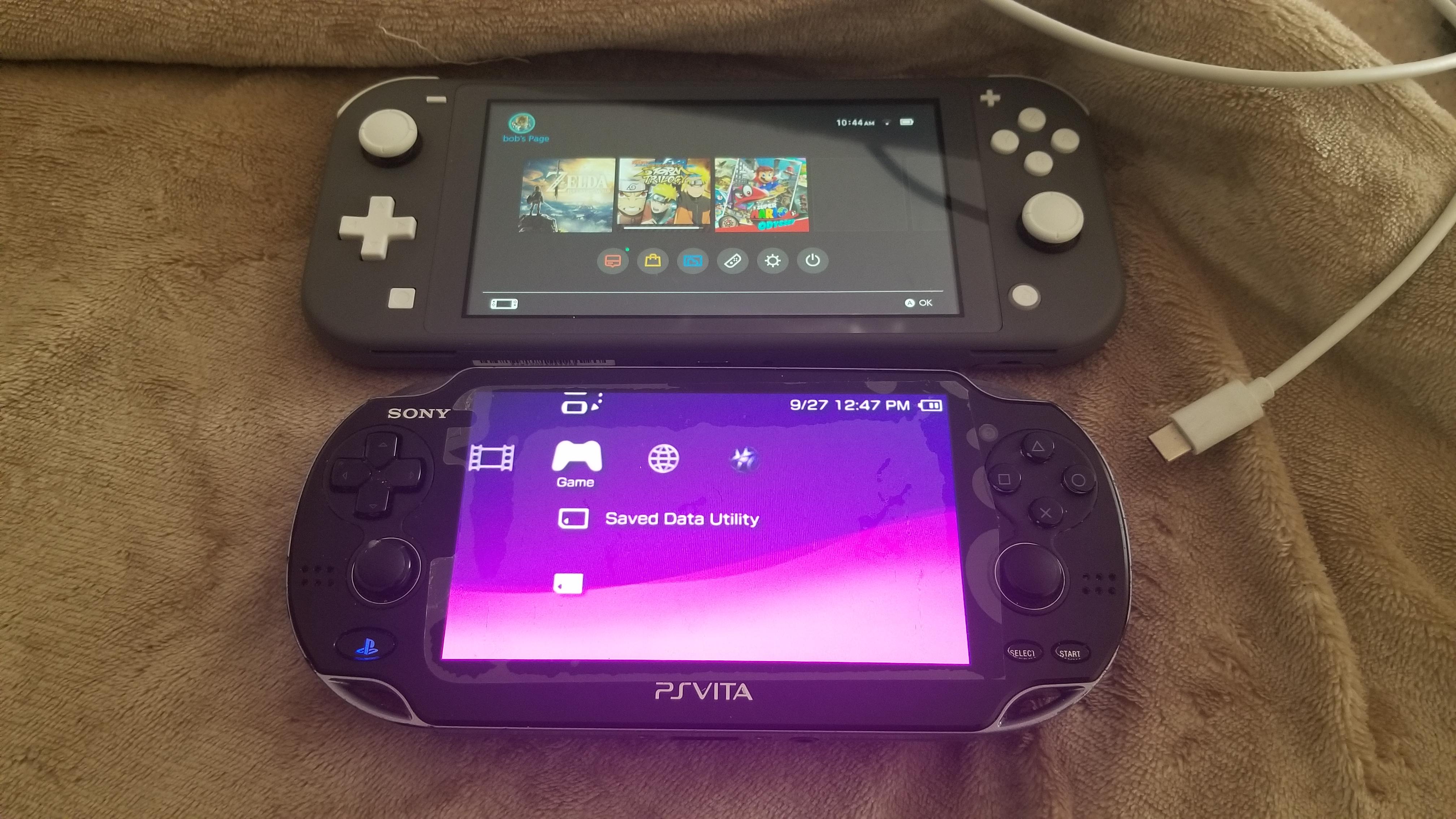 Switch lite vs vita 1000 size comparison. r/TwoBestFriendsPlay