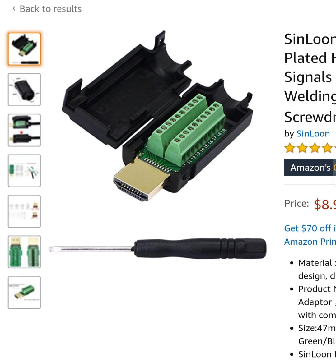 Hdmi cable has broken head, its run through my wall and the cable wont