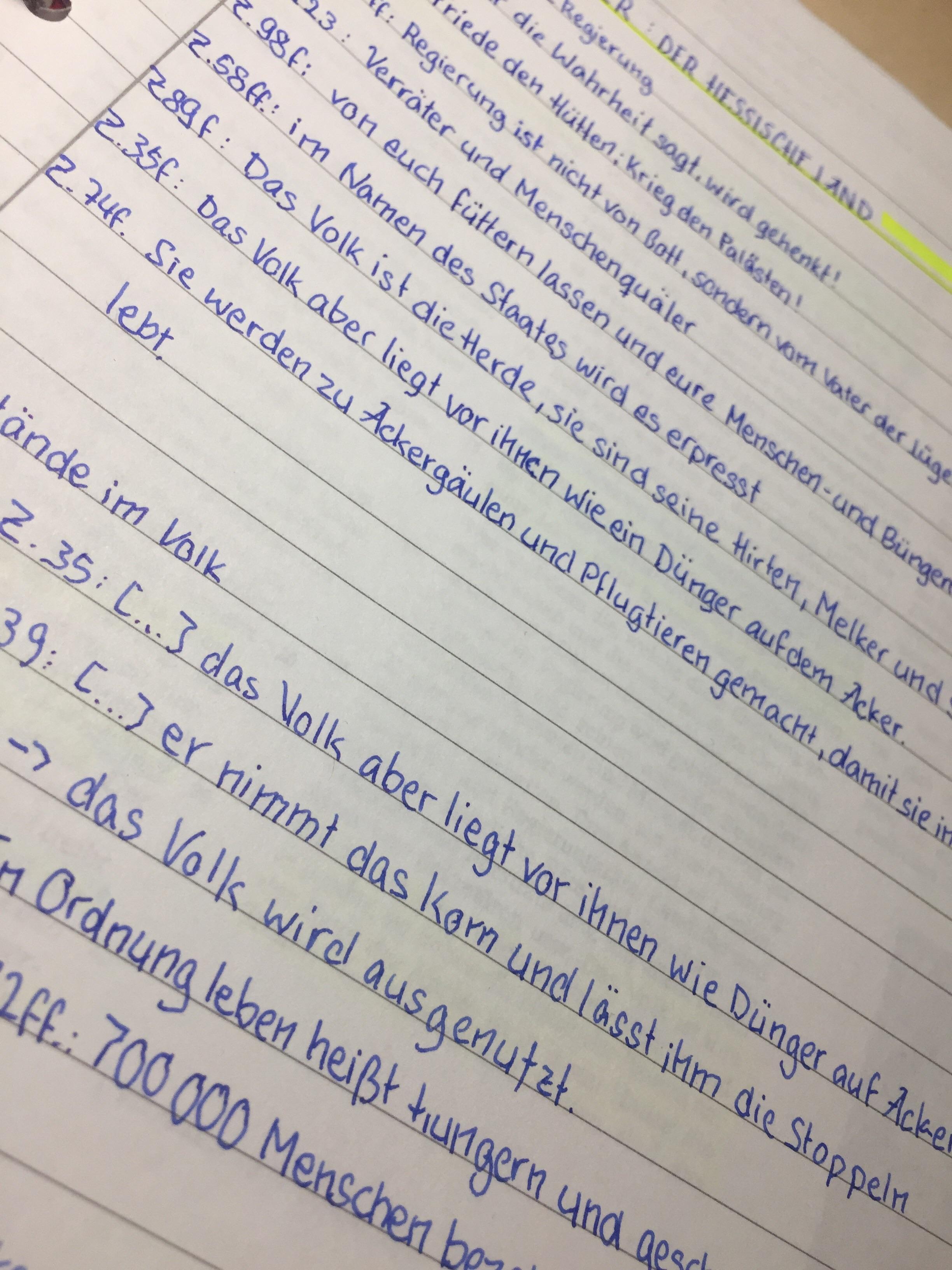 Here’s my homework for my german class. I really improved my