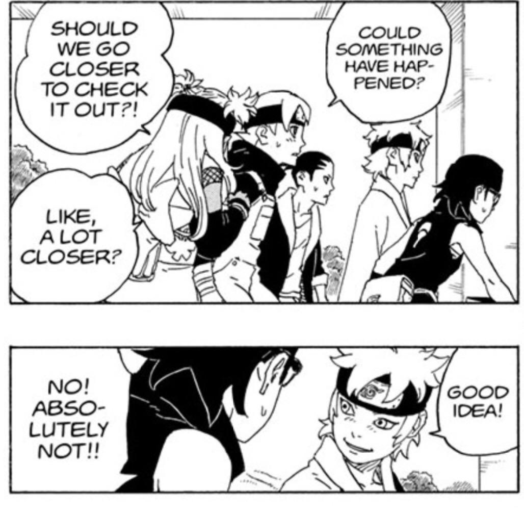 That quick change threw me off! Could he be less affected? r/Boruto