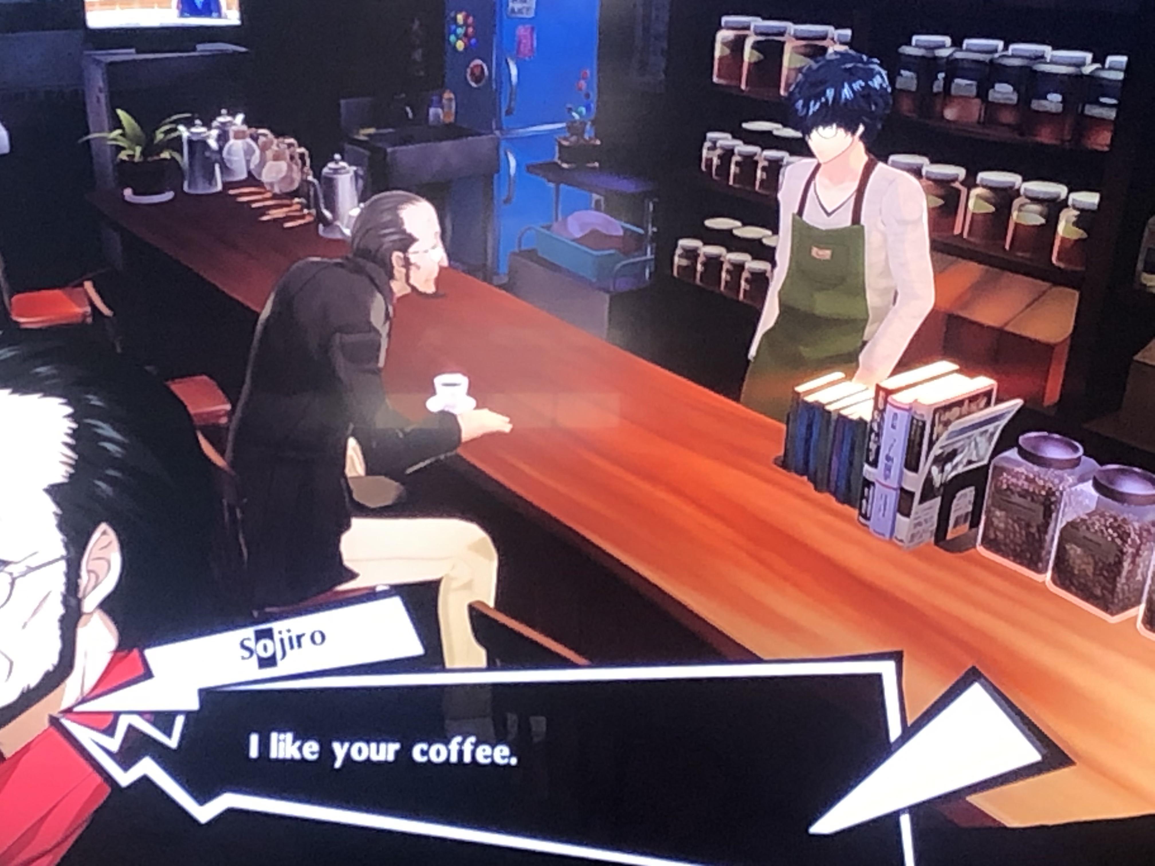 I just found out that Sojiro could eventually like your coffee. r