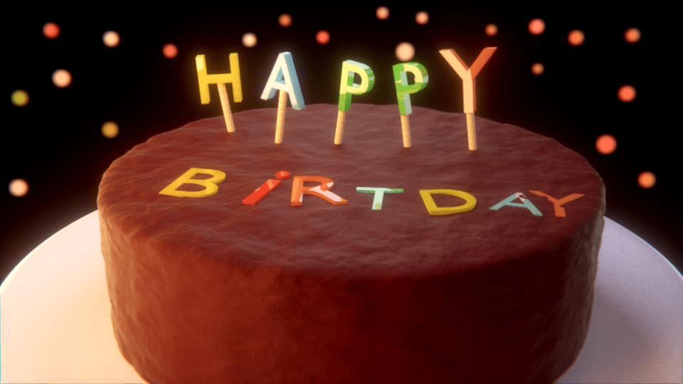 Birthday Cake r/blender