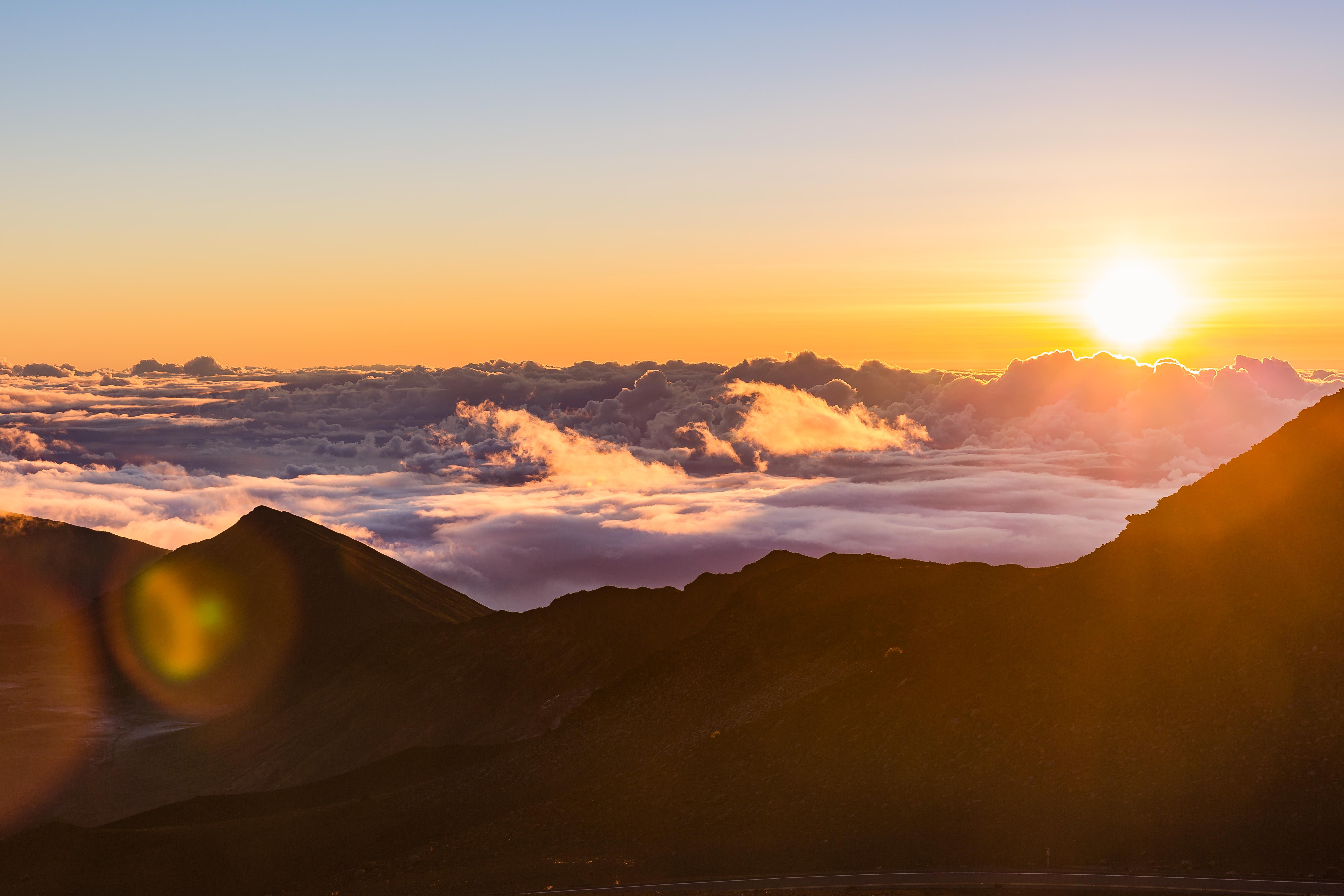 Sunrise over Haleakala Crater on Maui is about the most magical thing I