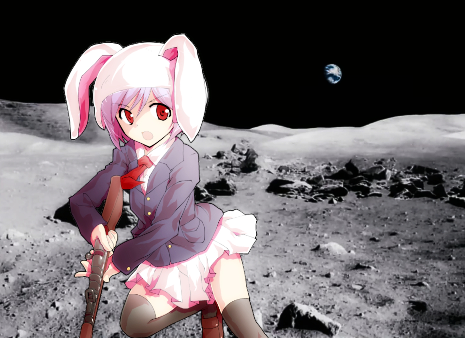 Lunar Defense Corps moon rabbit soldier Rei'sen! Now with a moon