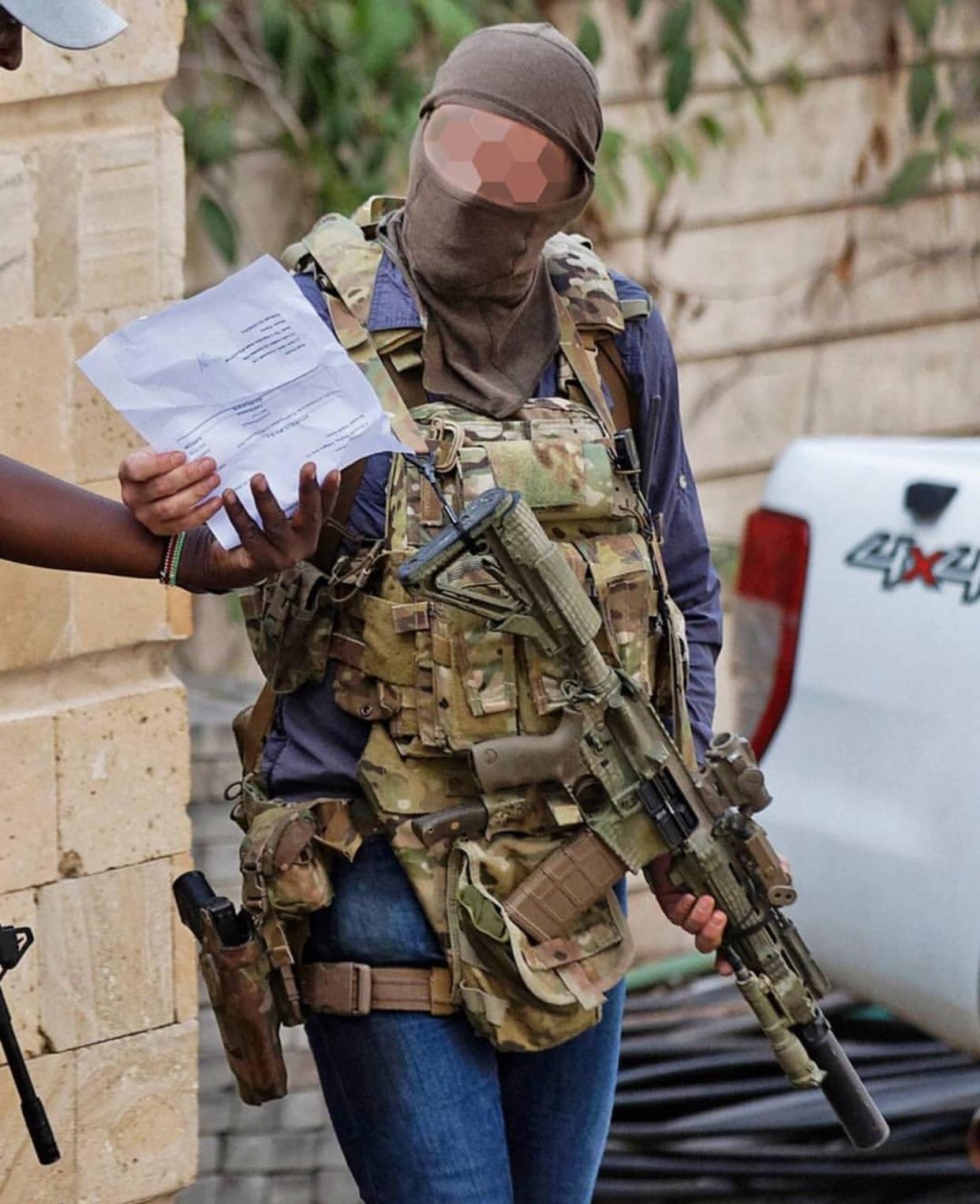 22 SAS Member seen in Kenya, during the recent terrorist attack, around