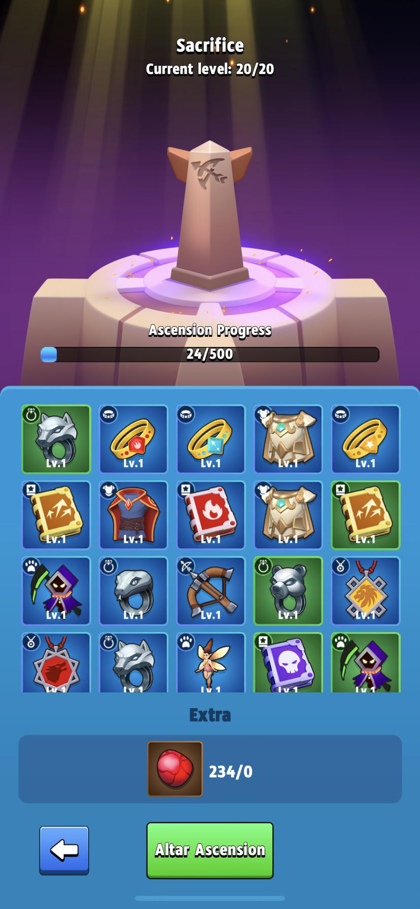 what type of equipments are best to be sacrificed for this? (i just