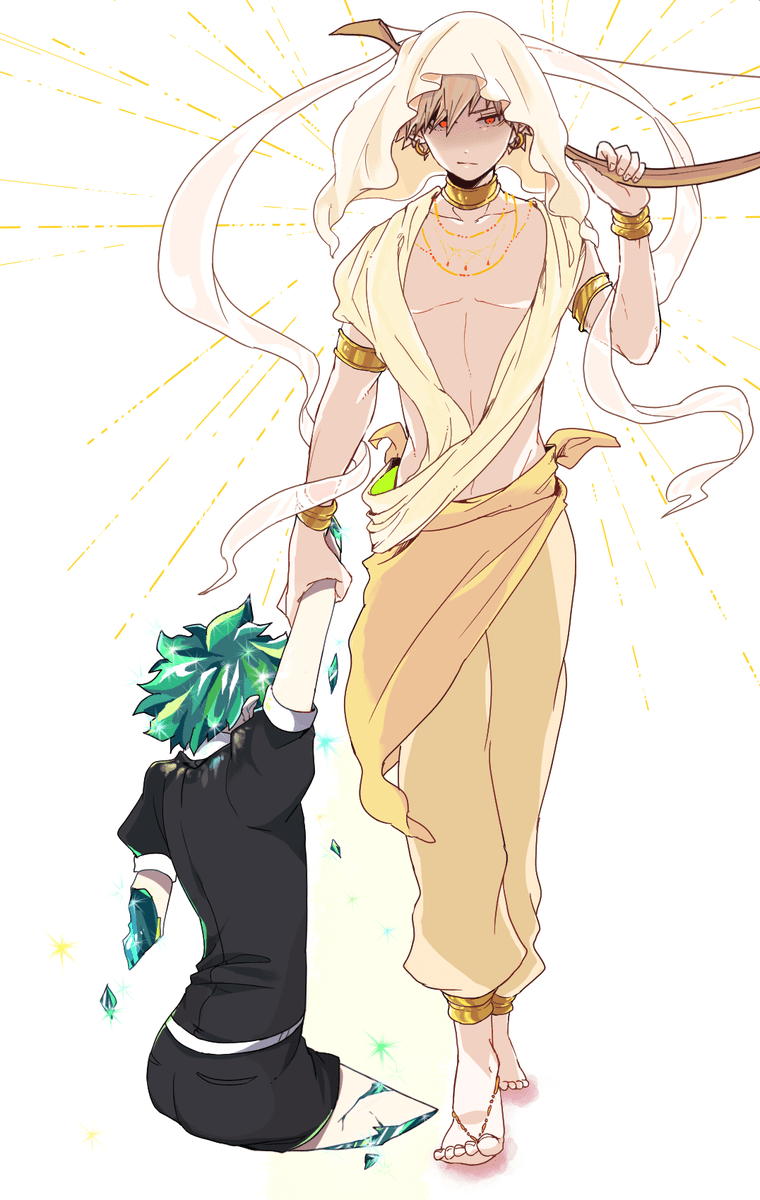 A Houseki No Kuni crossover! It's beautiful!! r/bakudeku