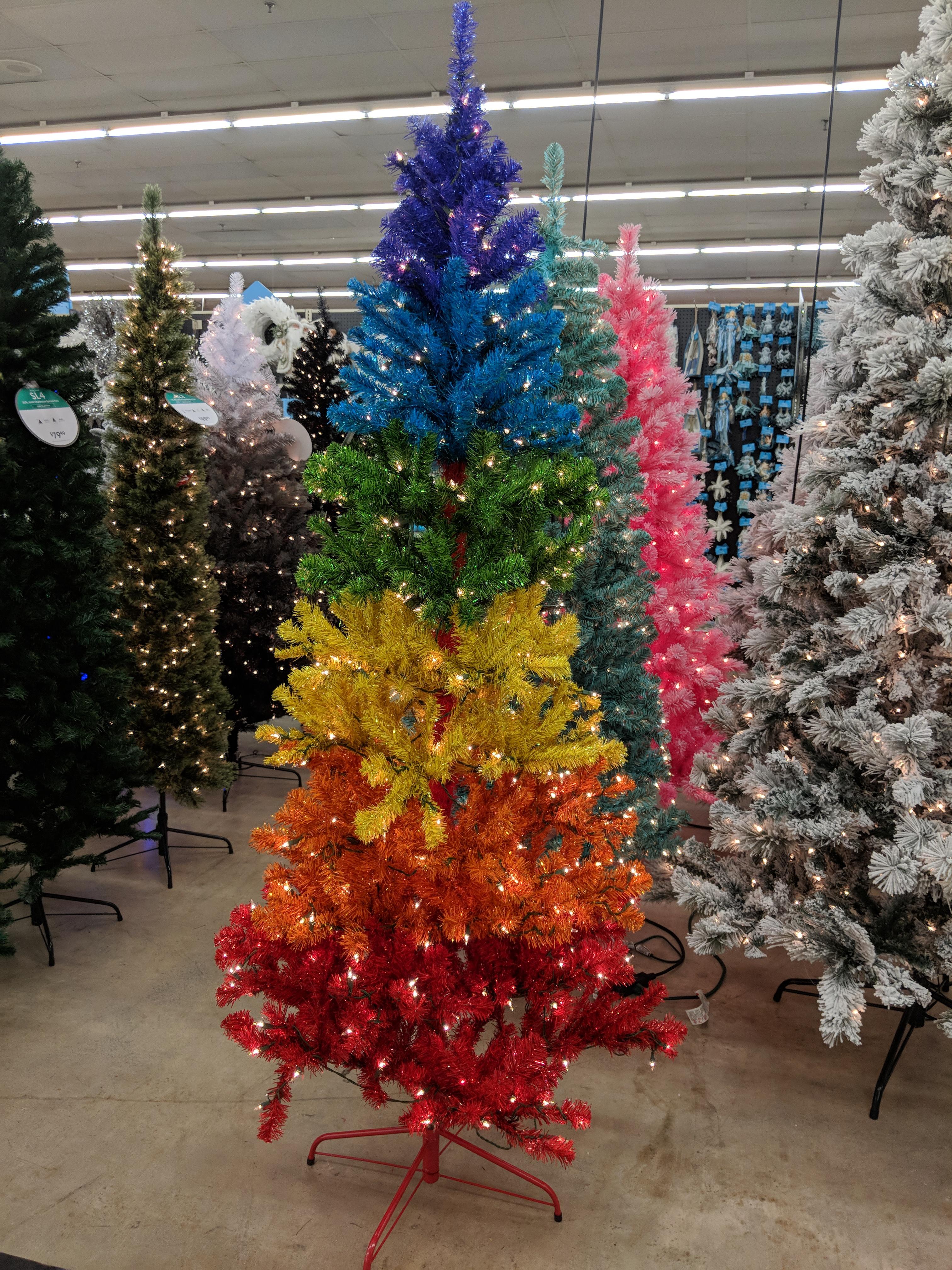 Awesome Christmas Trees Found an awesome Christmas tree! ainbow