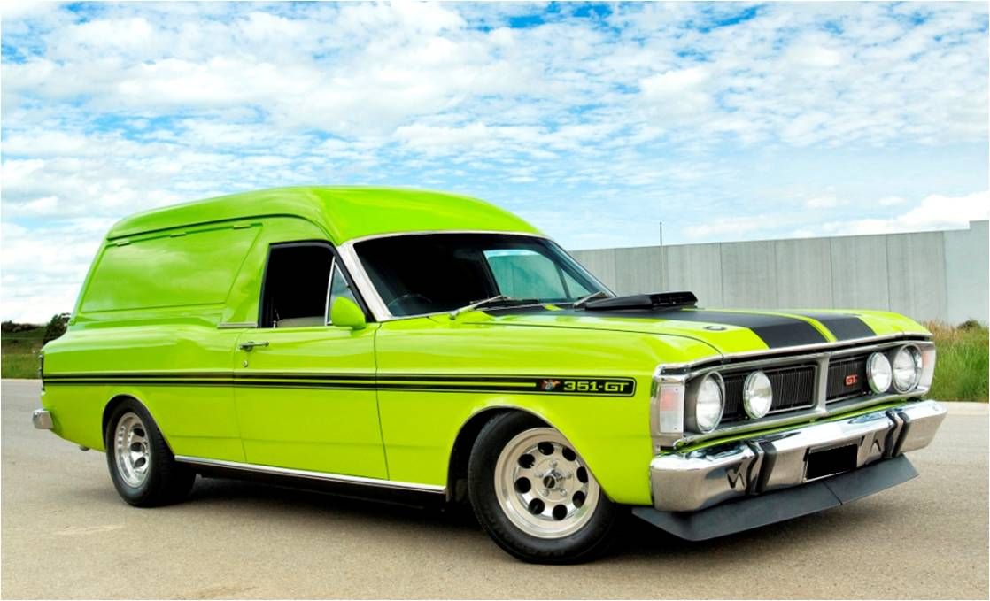 Here's something unusual for the Americans! 1971 Ford Falcon XY panel van done up like a GT