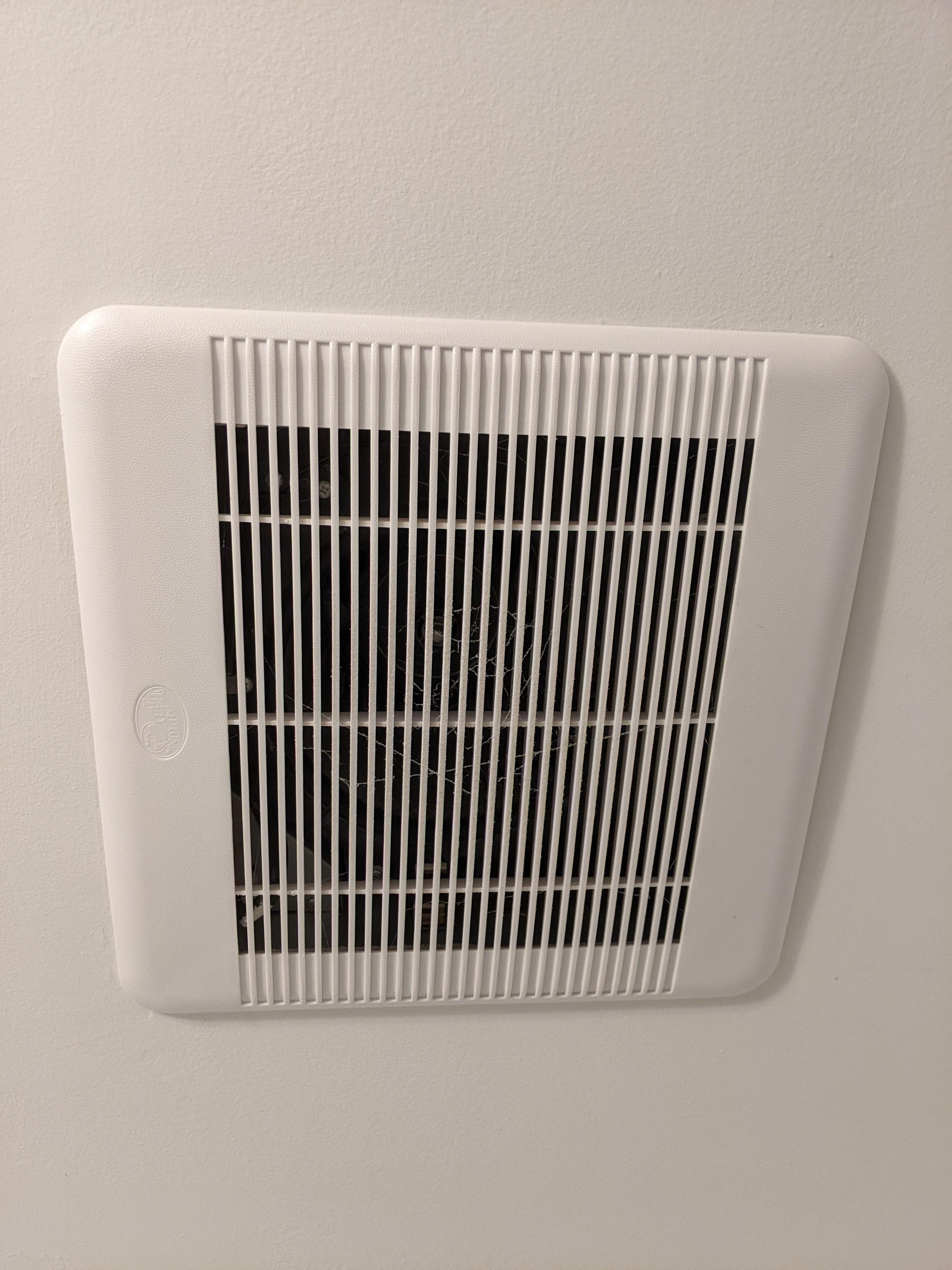 How do I thoroughly clean this bathroom fan? Does it pull down like a