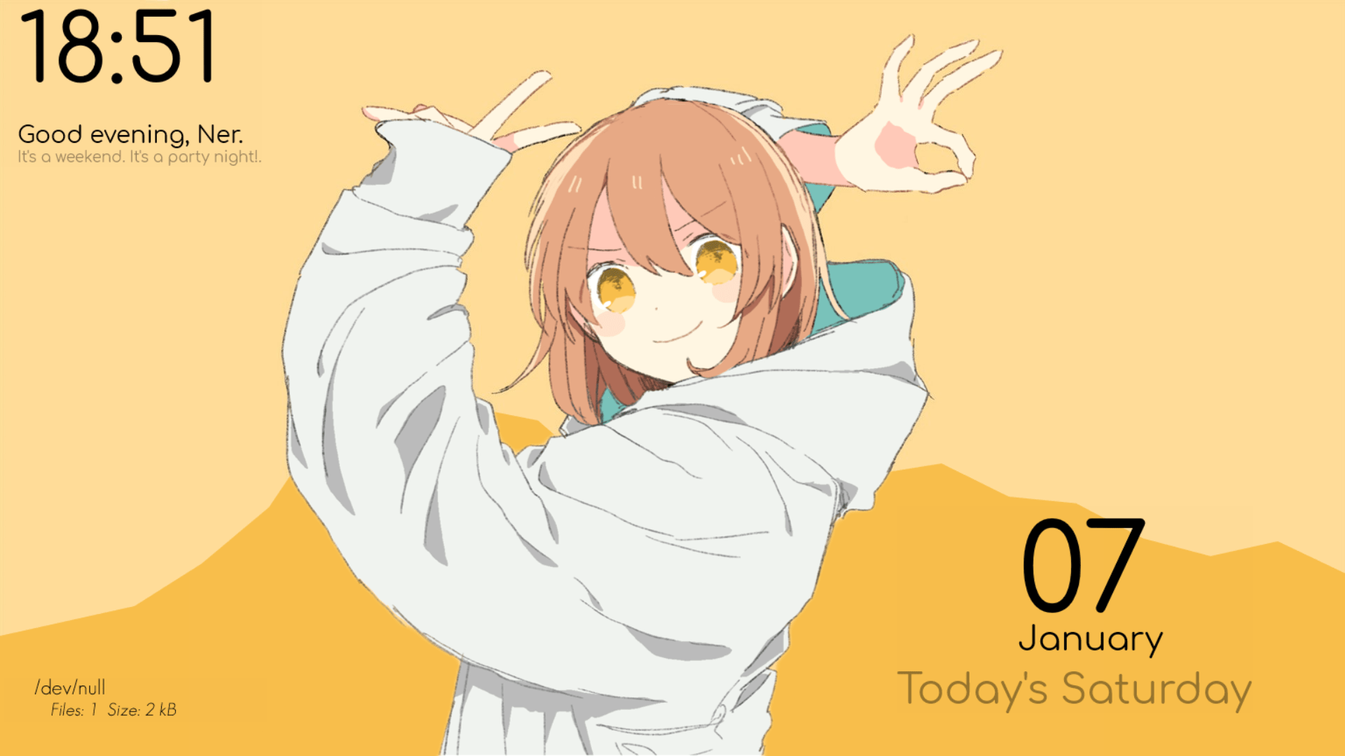 Chinozo Goodbye sengen / flower r/Rainmeter