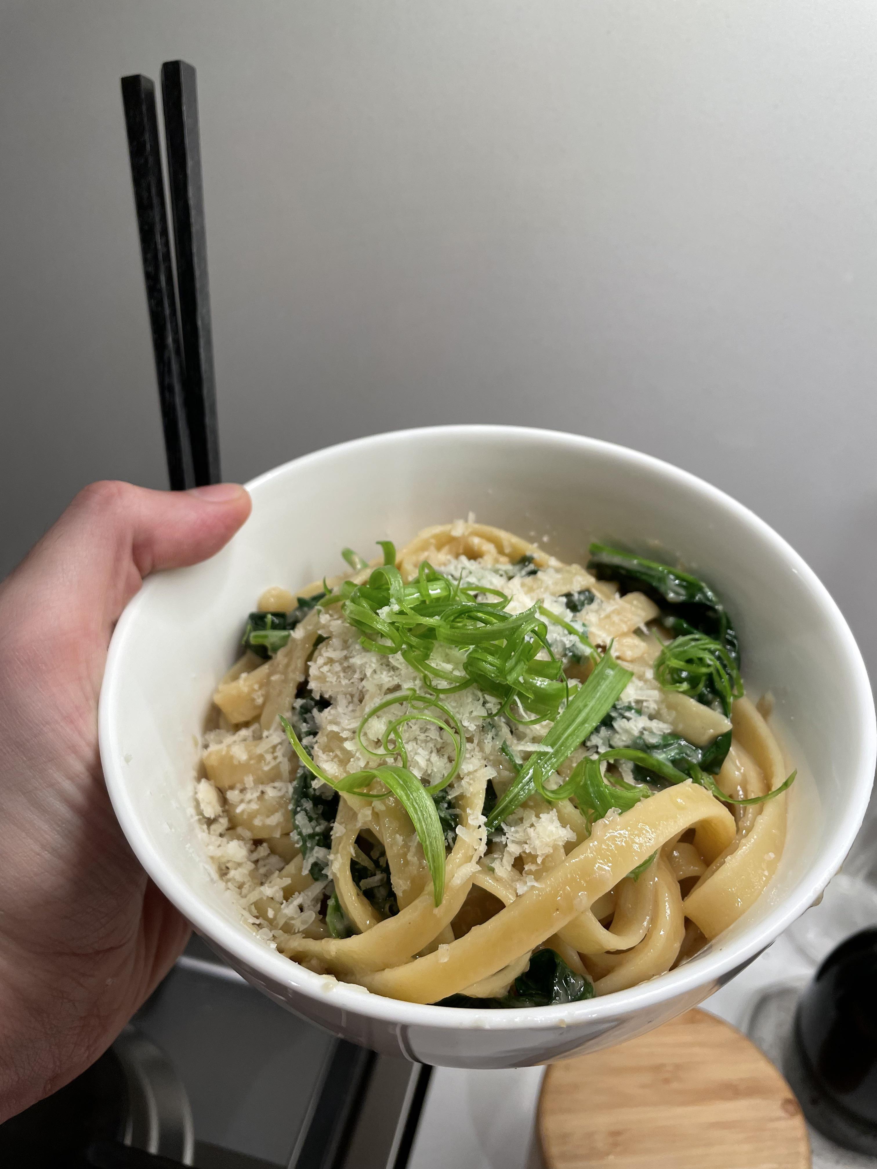 Kenji’s “San Francisco Treat” (Vietnamese American Garlic Noodles) with
