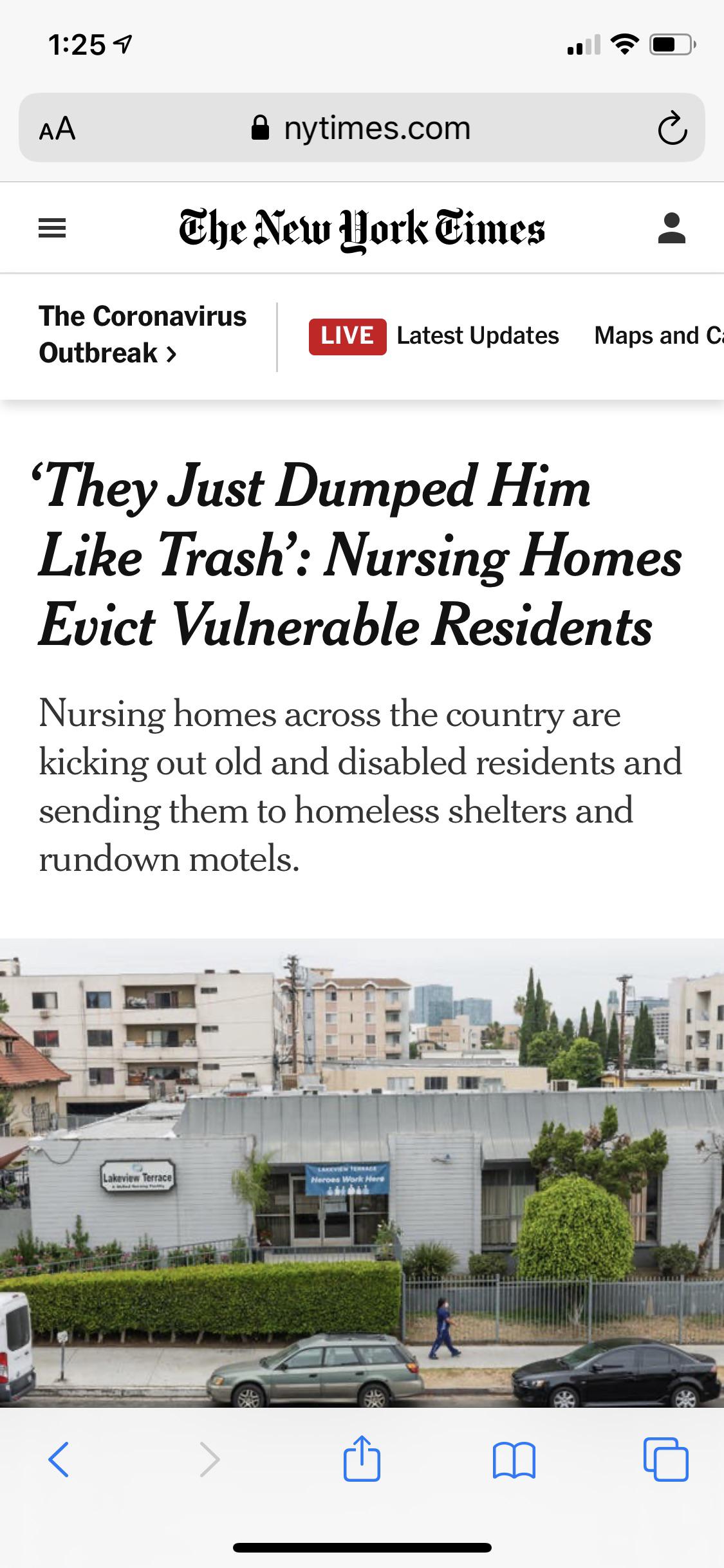 Nursing homes evict residents to make room for more lucrative clients