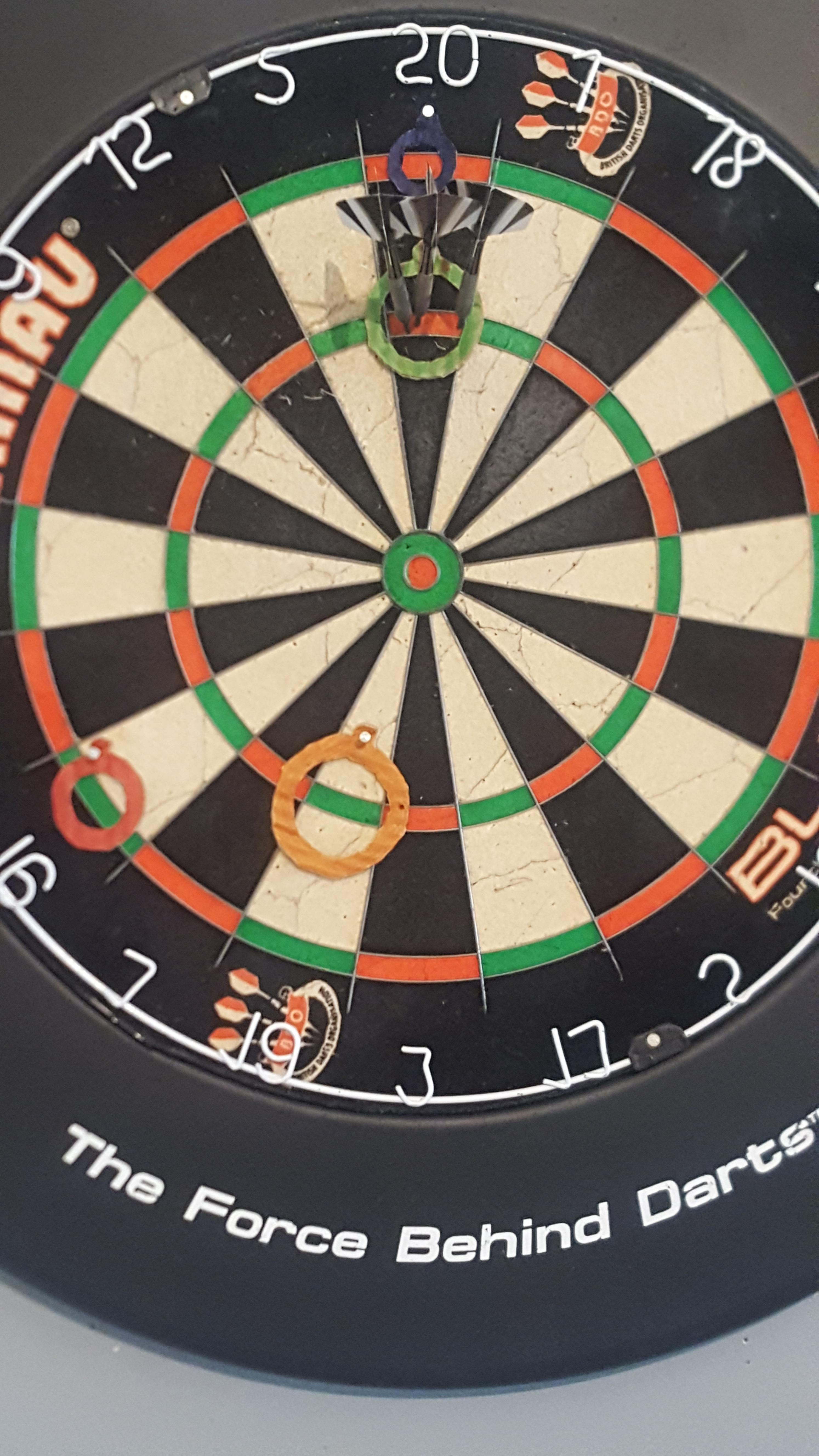 2nd ever 180, practice rings working well r/Darts