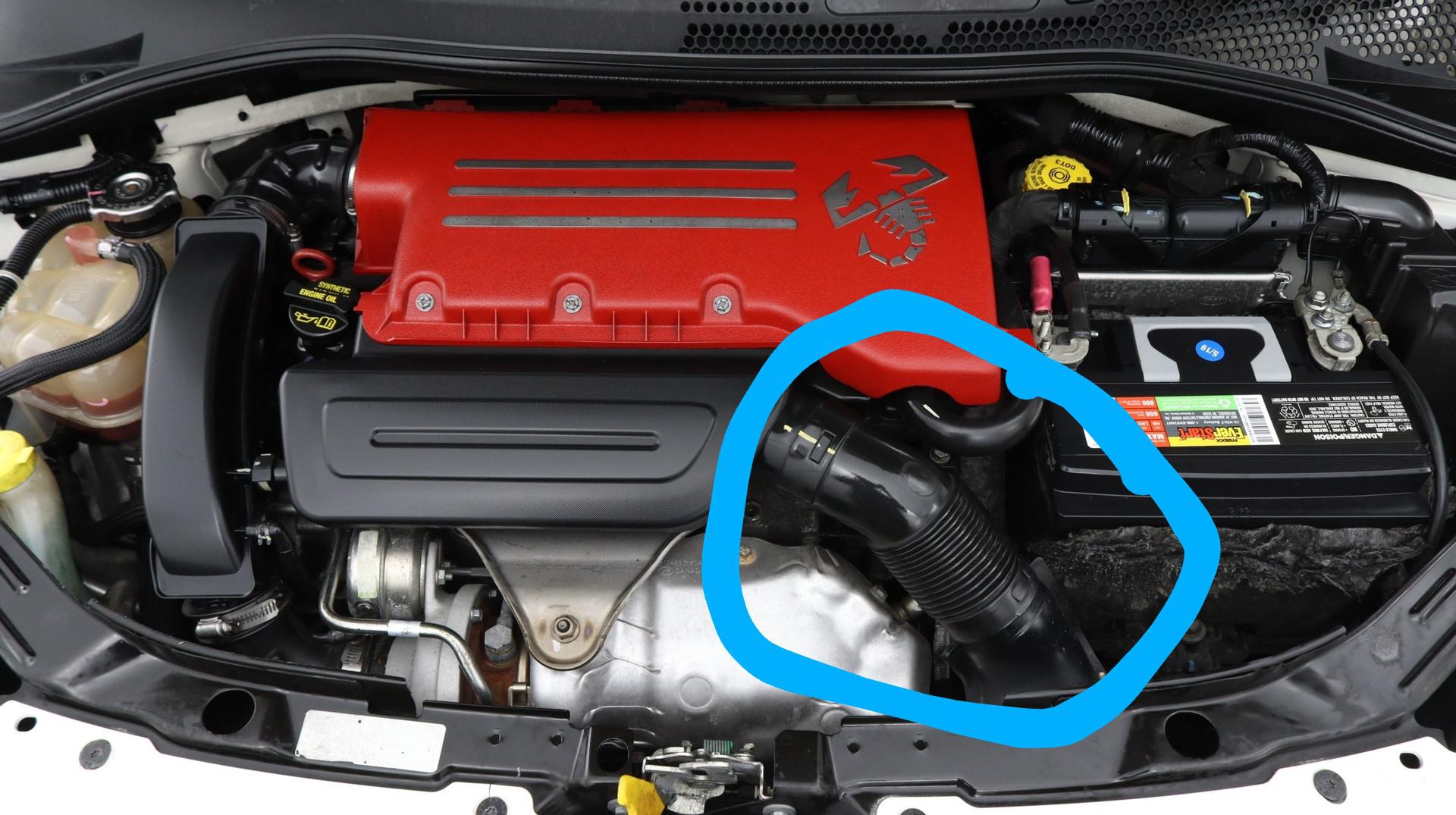 White smoke coming from this area + burning oil smell? 2018 abarth r/fiat500