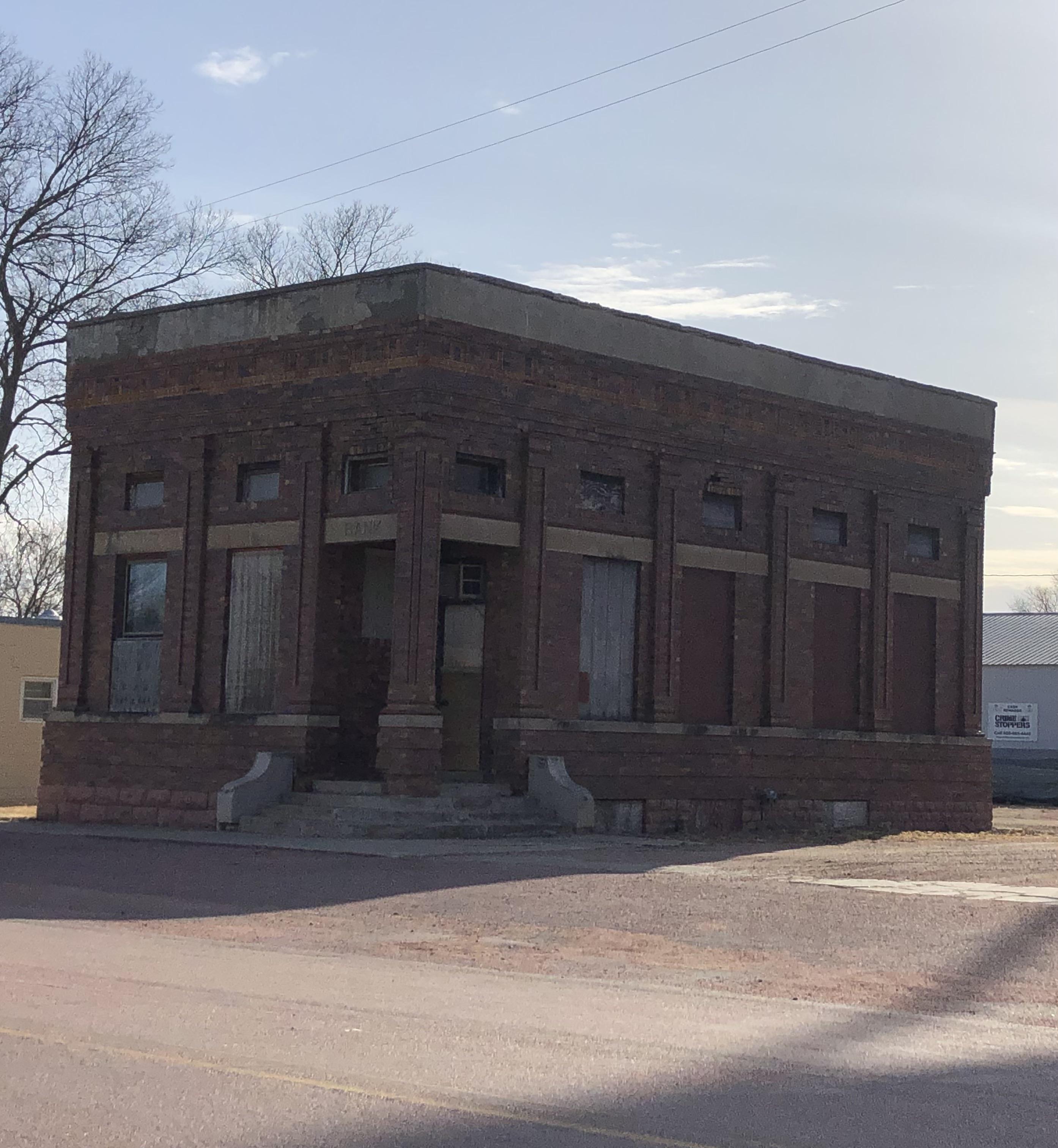 Old bank in Gayville, South Dakota. r/AbandonedPorn