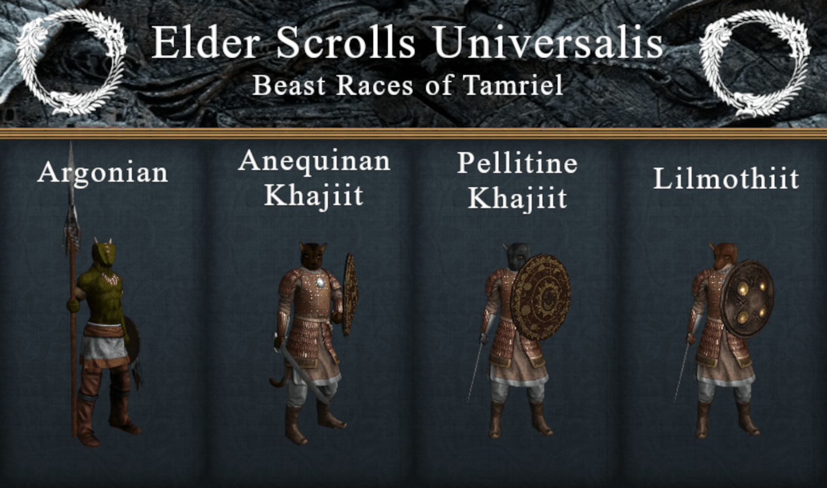Elder Scrolls Universalis The Beast Races of Tamriel r/EU4mods