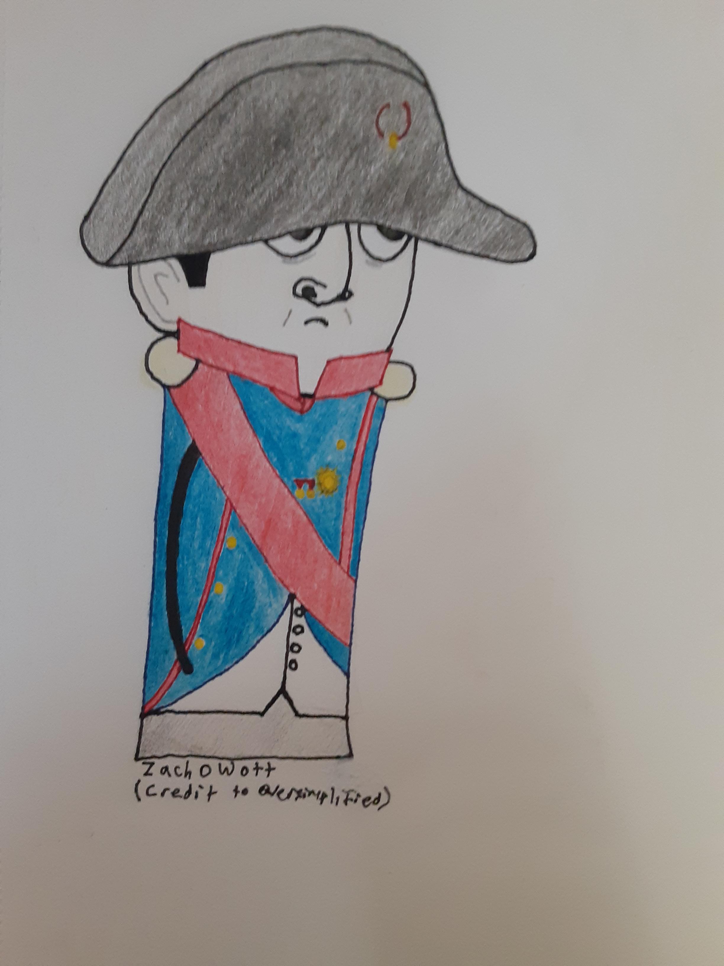 I drew Oversimplified's Napoleon! r/OverSimplified