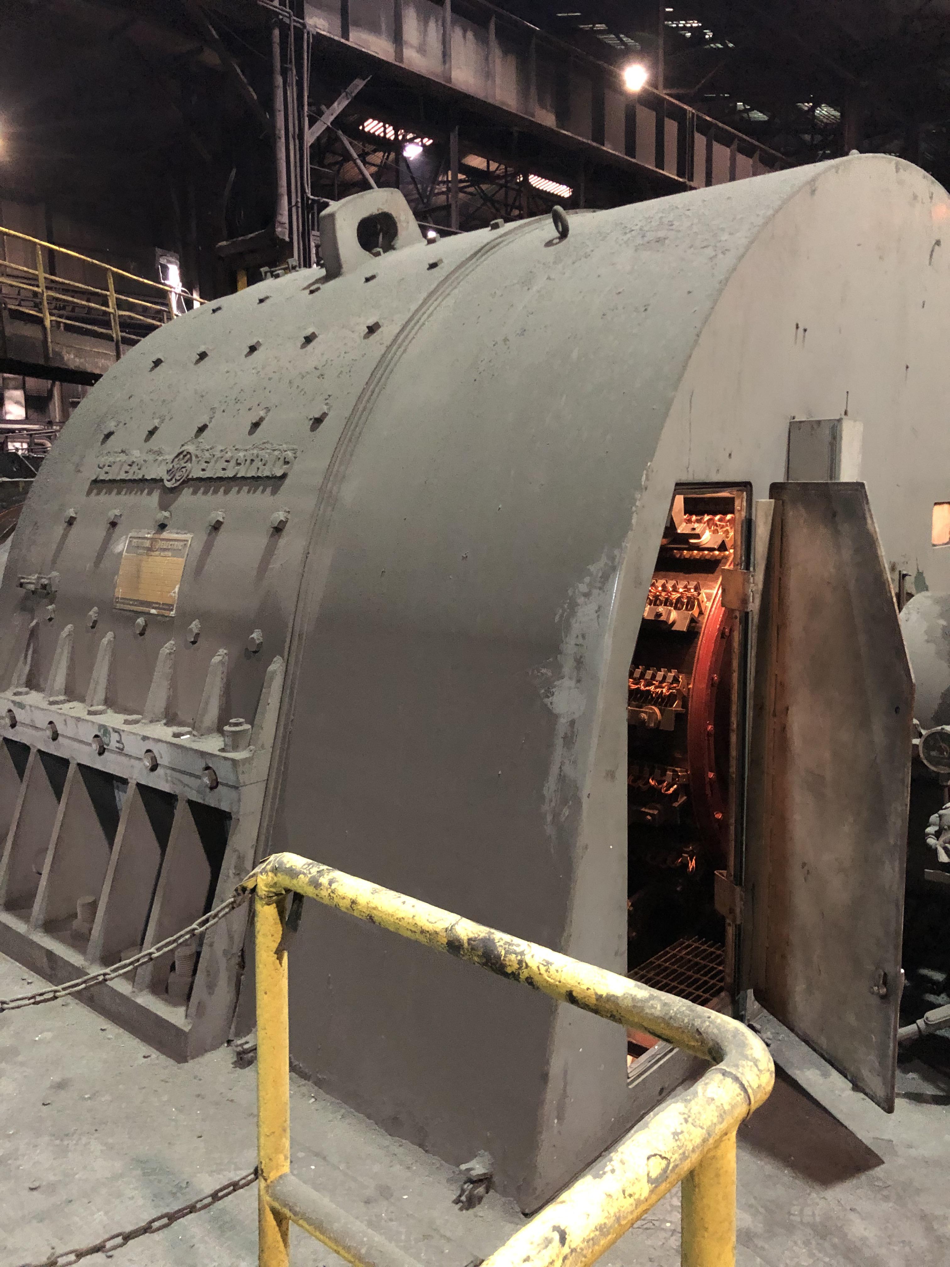 5000 hp dc motor. Edge screw drive Motor a rolled steel mill. Skookum