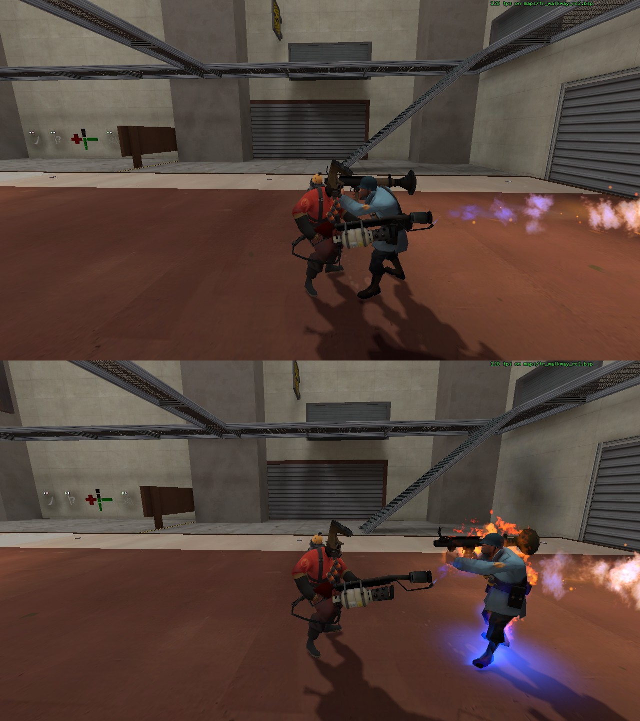Why the flamethrower now misses point blank flames tf2
