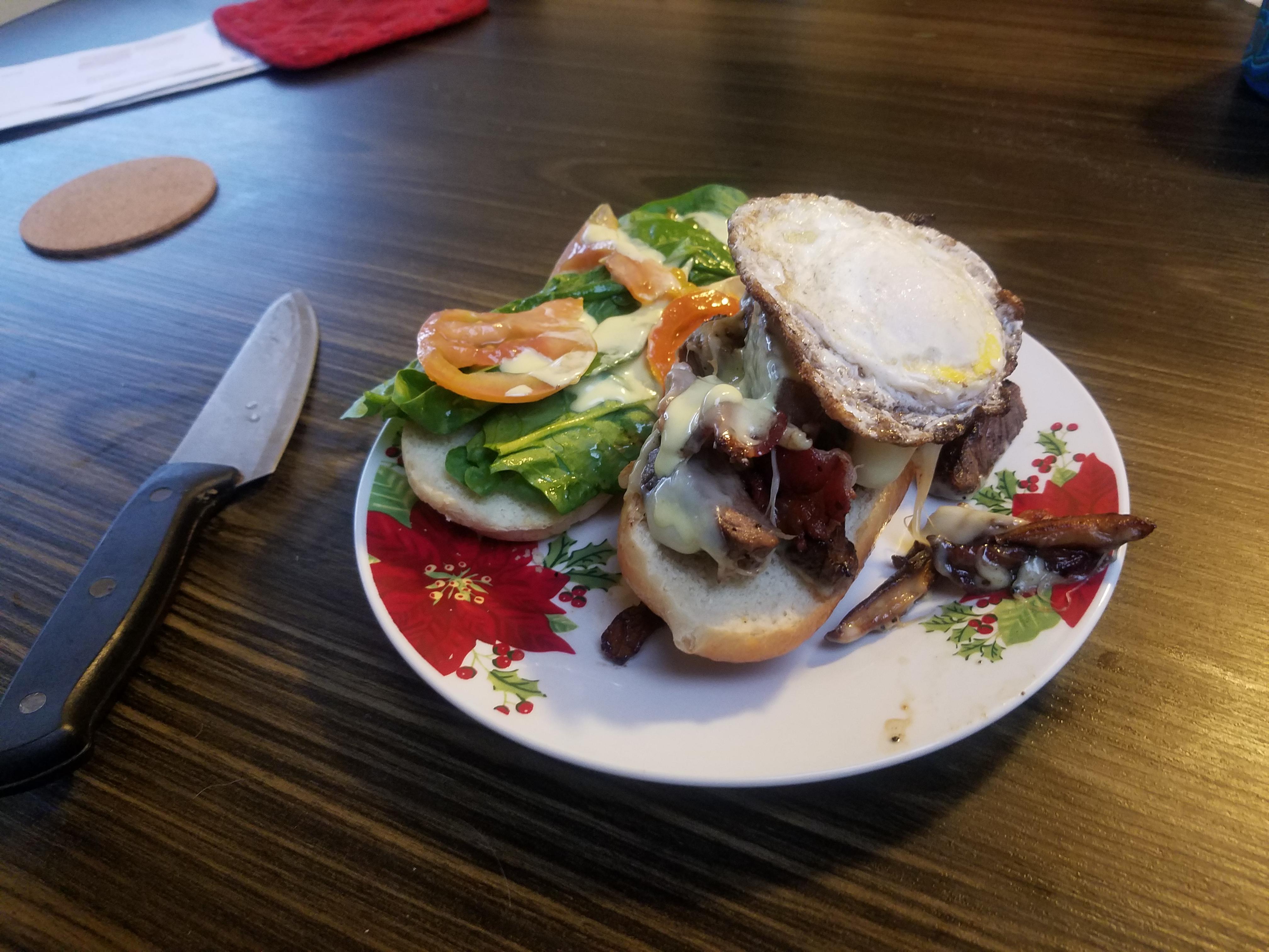 THC Garlic Lemon Aioli Steak Sandwich r/treedibles