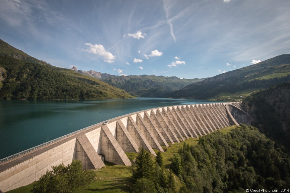 Barrage de Roselend (Roselend barrage, inaugurated 1961), Auvergne