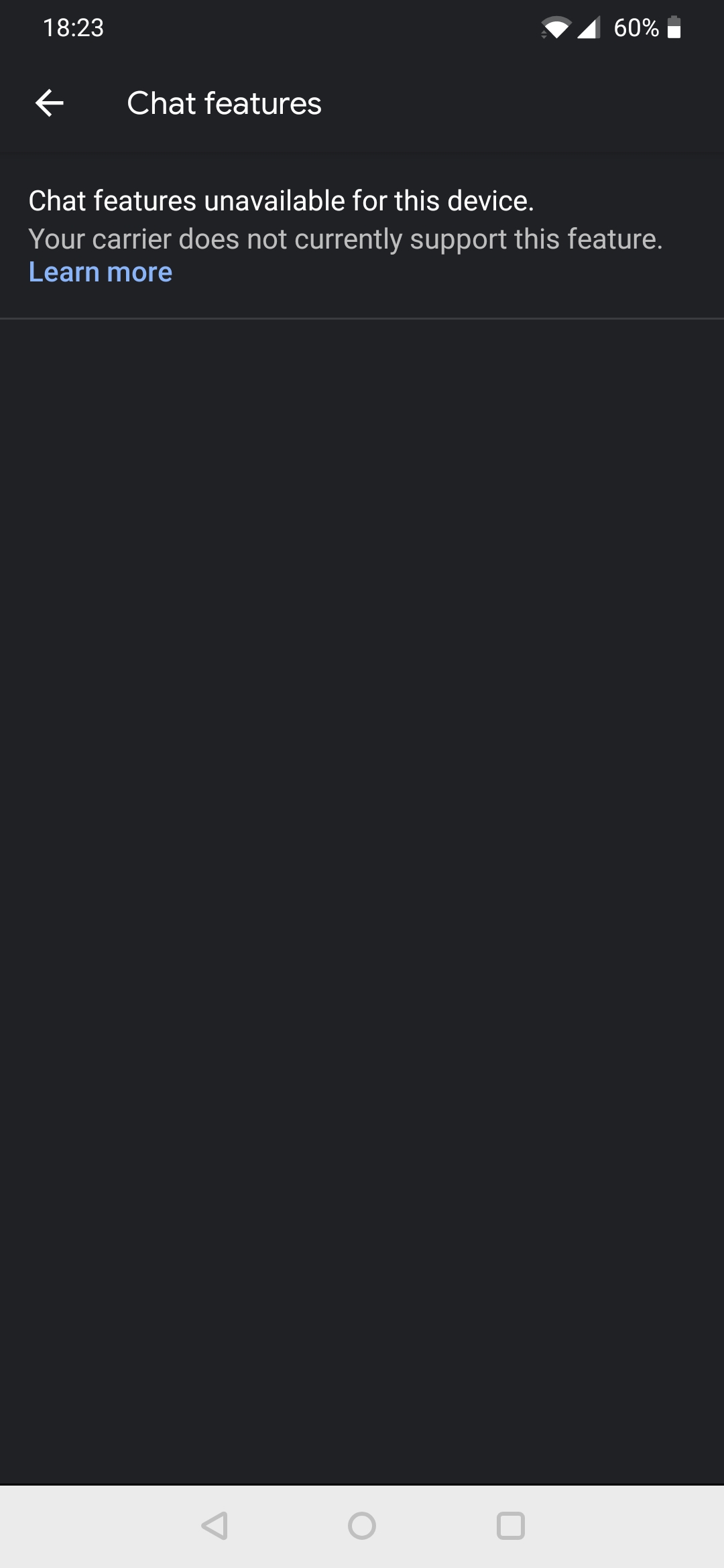 Why Google messages doesn't support RCS Chat in my Oneplus 6T ?? r