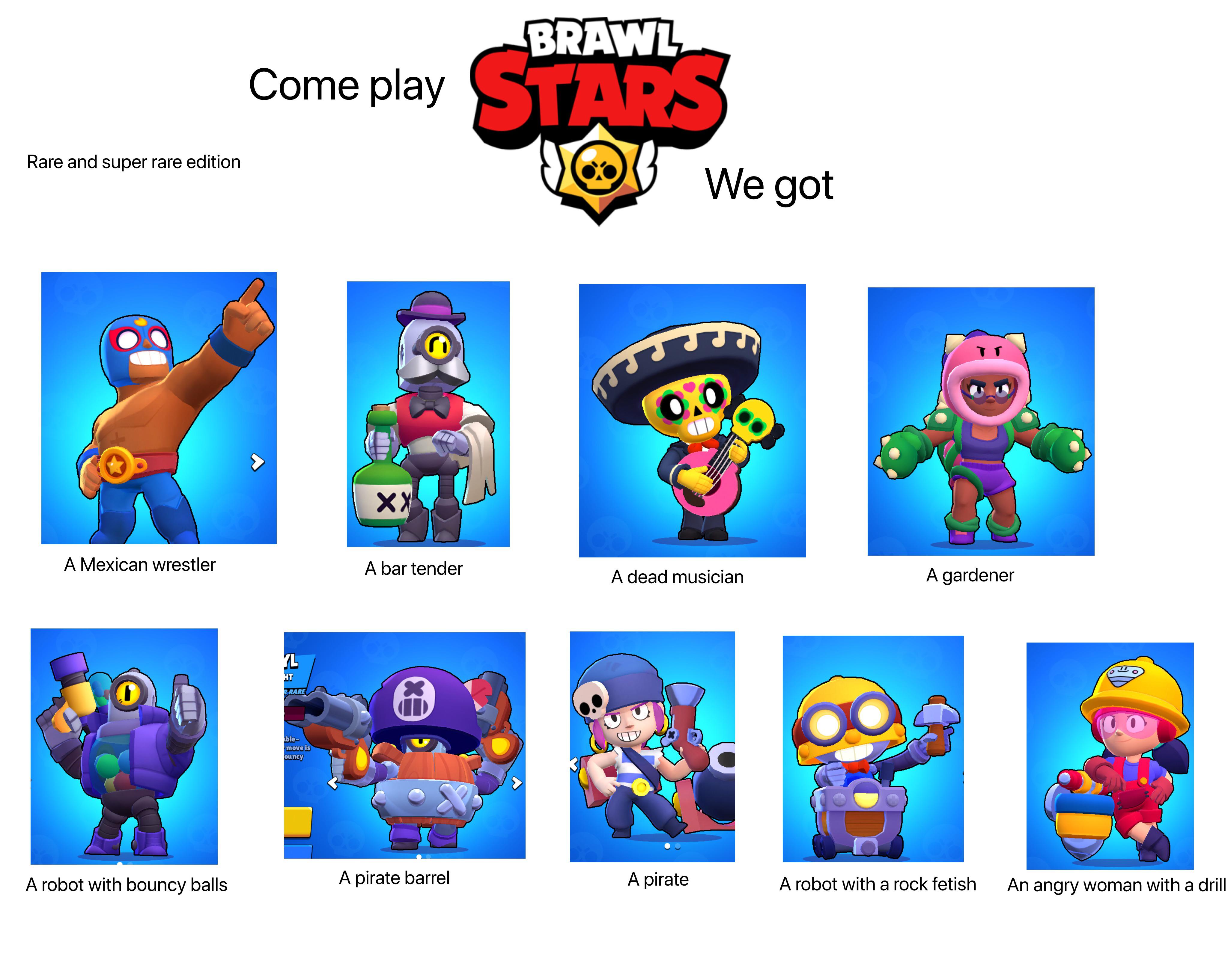 Come play brawl stars (rare and super rare) r/Brawlstars